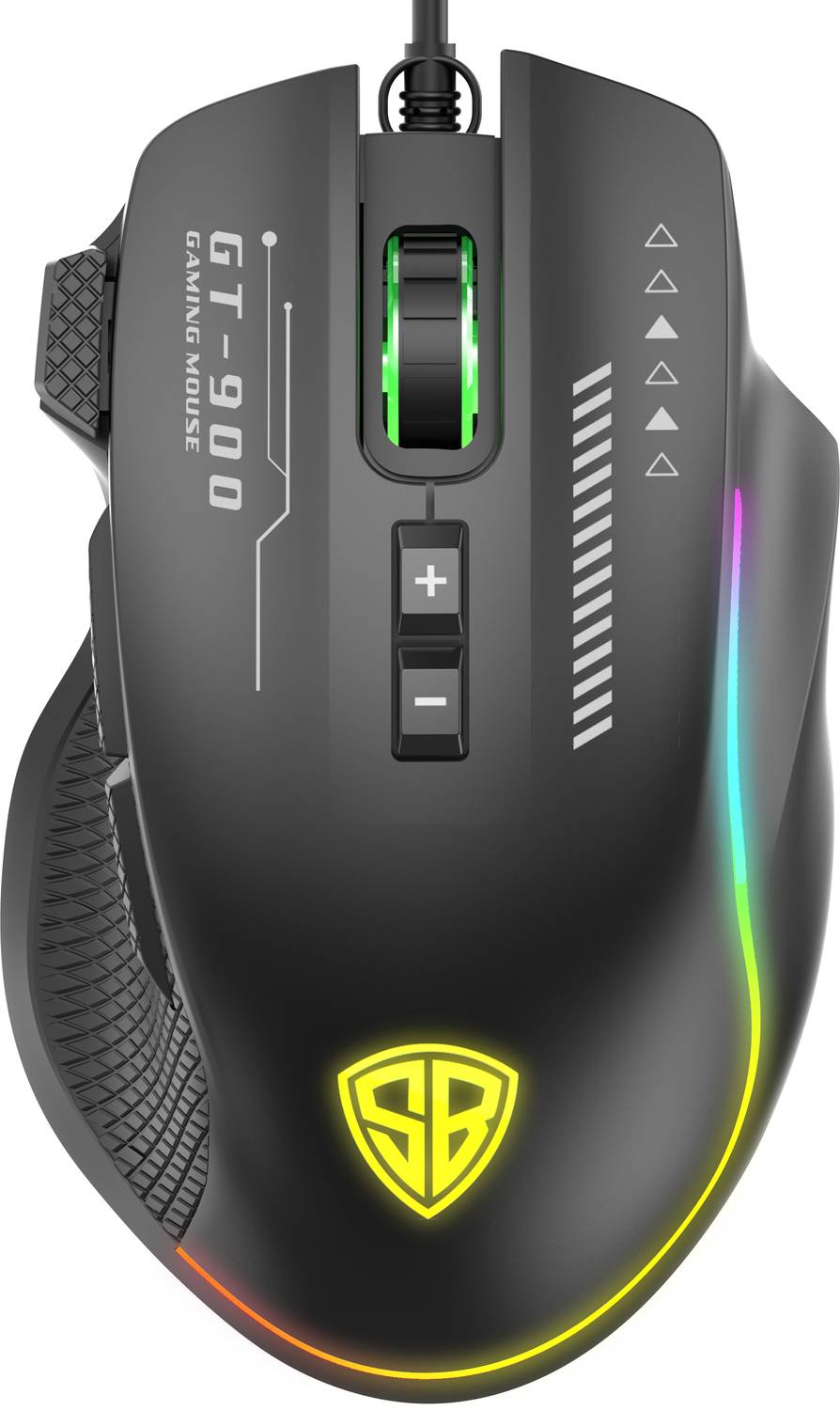 SpinBot Clutch GT900 Wired Ambidextrous Optical Gaming Mouse RGB 7200 DPI Gaming Sensor and 8 Programmable Buttons Rs. 521 - Flipkart
