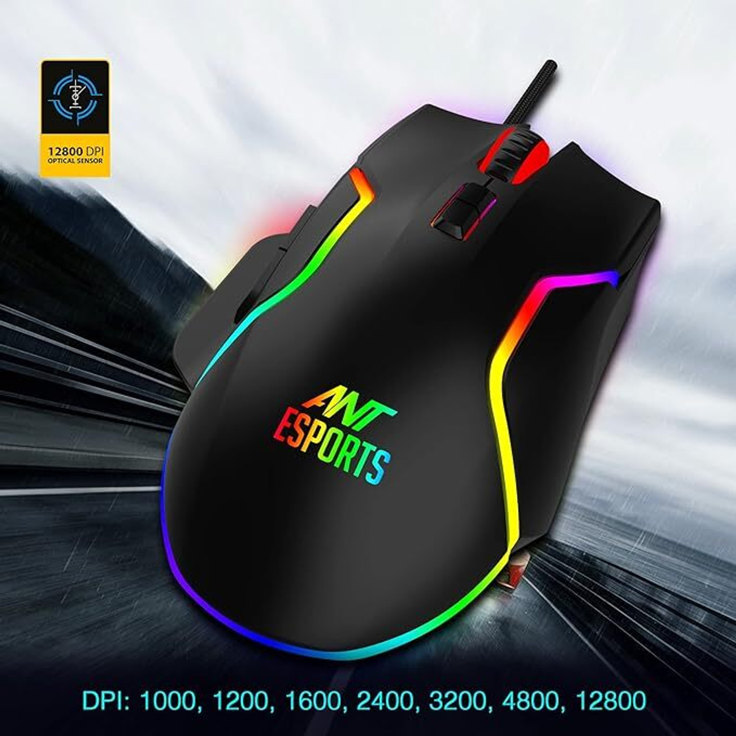 Image of Ant Esports GM320 Wired Ambidextrous Optical Gaming Mouse
