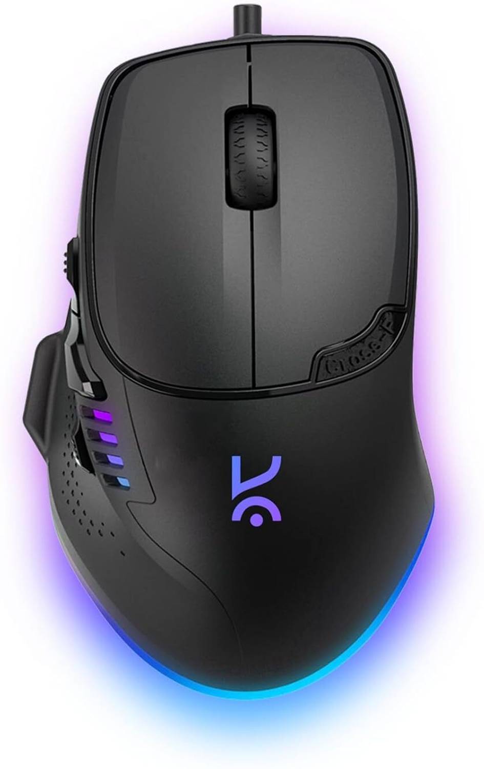 Kreo Hawk Wired Ambidextrous Optical Gaming Mouse Pixart Sensor, RGB Mouse, Adjustable DPI upto 12400