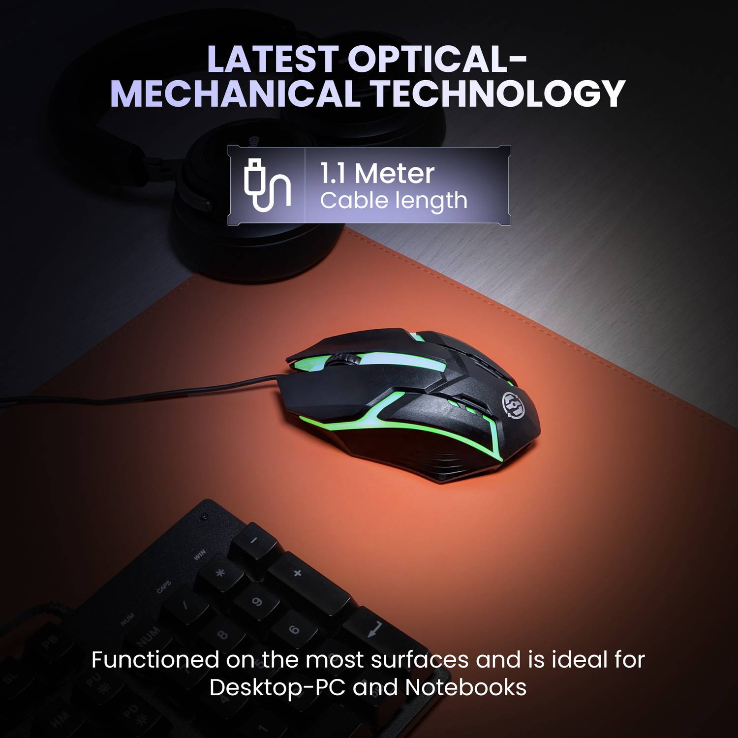 Salpido M27 Wired USB Optical Gaming Mouse - Image 4