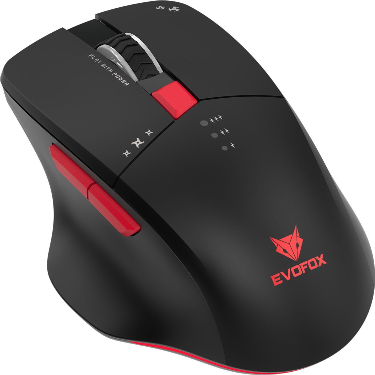 Image of EVOFOX Shadow X Pro Wireless Ergonomic Optical Gaming Mouse Tri-Mode 6400 DPI, 6 Programmable Buttons, Rechargeable With Bluetooth