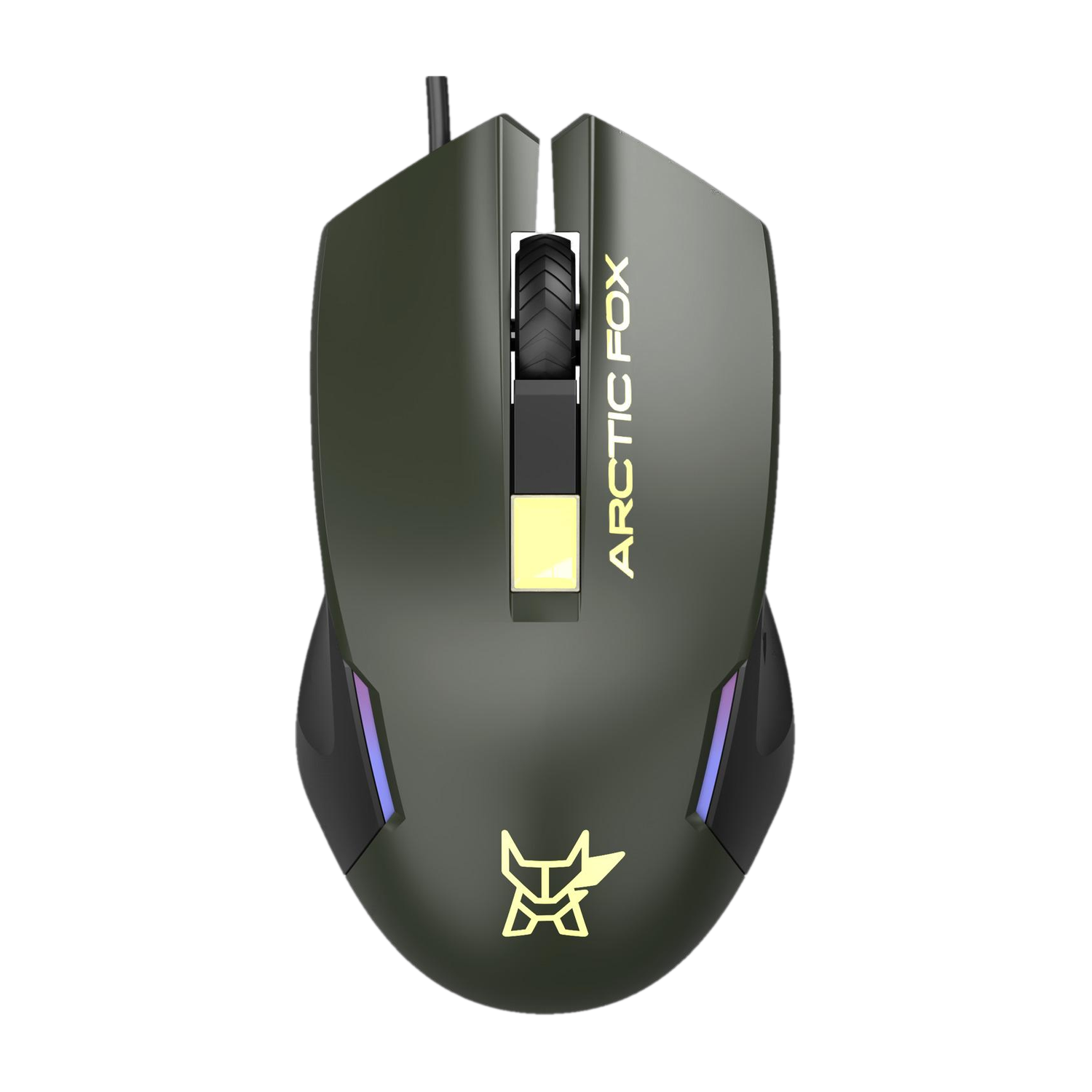 Arctic Fox Breathing Lights and DPI Upto 3600 Wired Ambidextrous Optical  Gaming Mouse