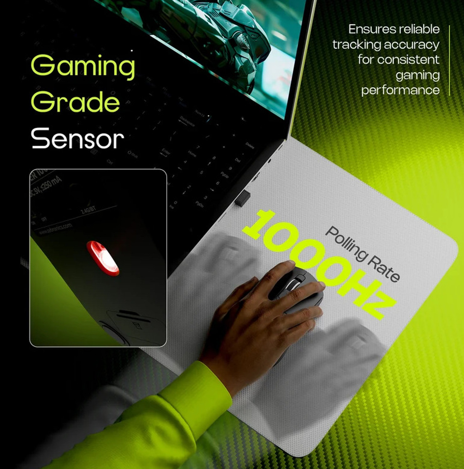 Image of ZEBRONICS VIPER 100W Ambidextrous Optical Gaming Mouse