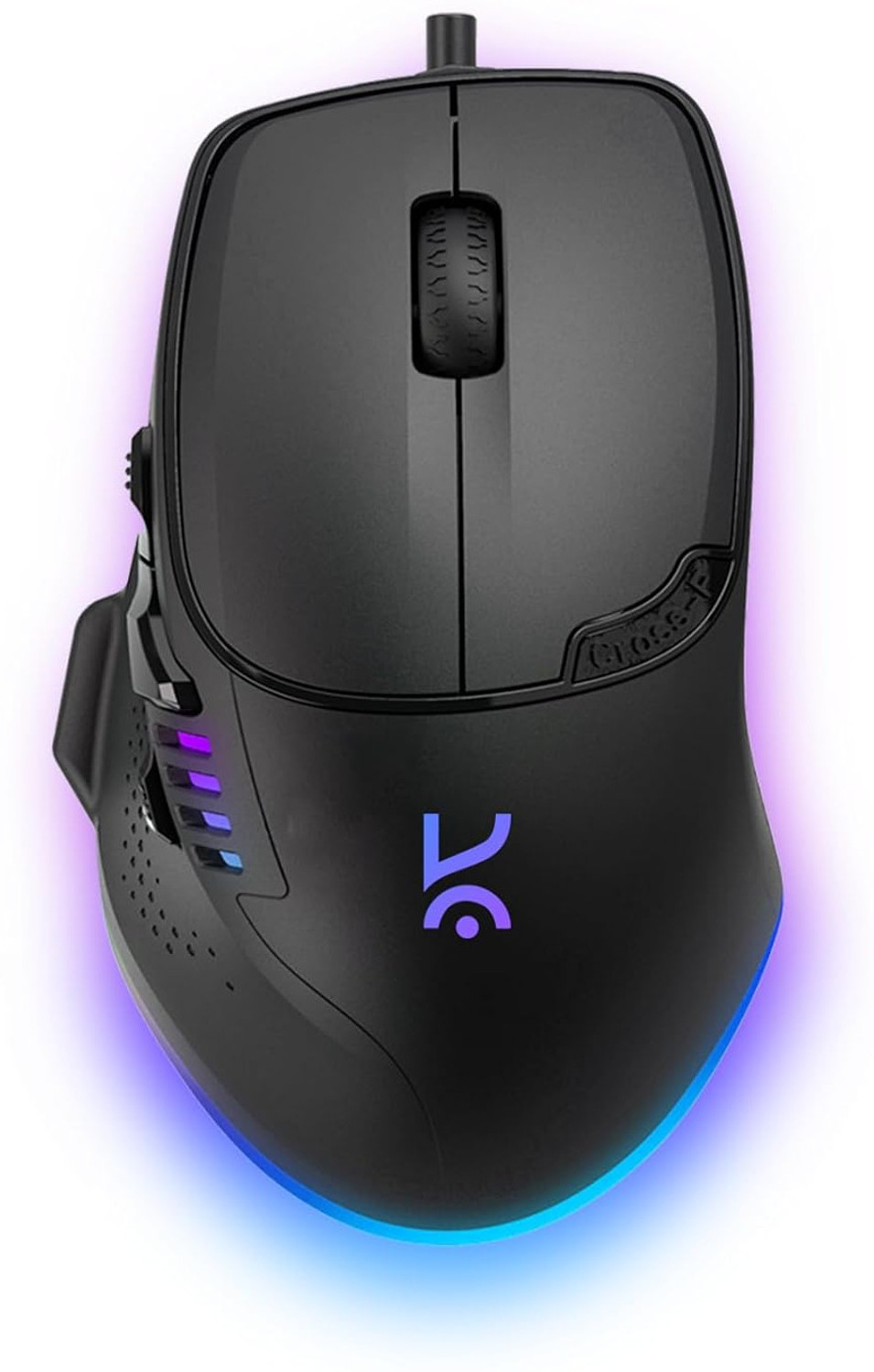 Image of Kreo Hawk Wired Ambidextrous Optical Gaming Mouse Pixart Sensor, RGB Mouse, Adjustable DPI upto 12400