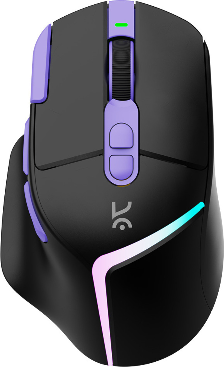Kreo Hawk Pro Right Handed Optical  Gaming Mouse with Upto 26000 DPI (6-Level Adjustable), High Precision Gaming Sensor, Ergonomic Right Handed, Dynamic RGB, Wireless & Bluetooth, Type-C Rechargeable