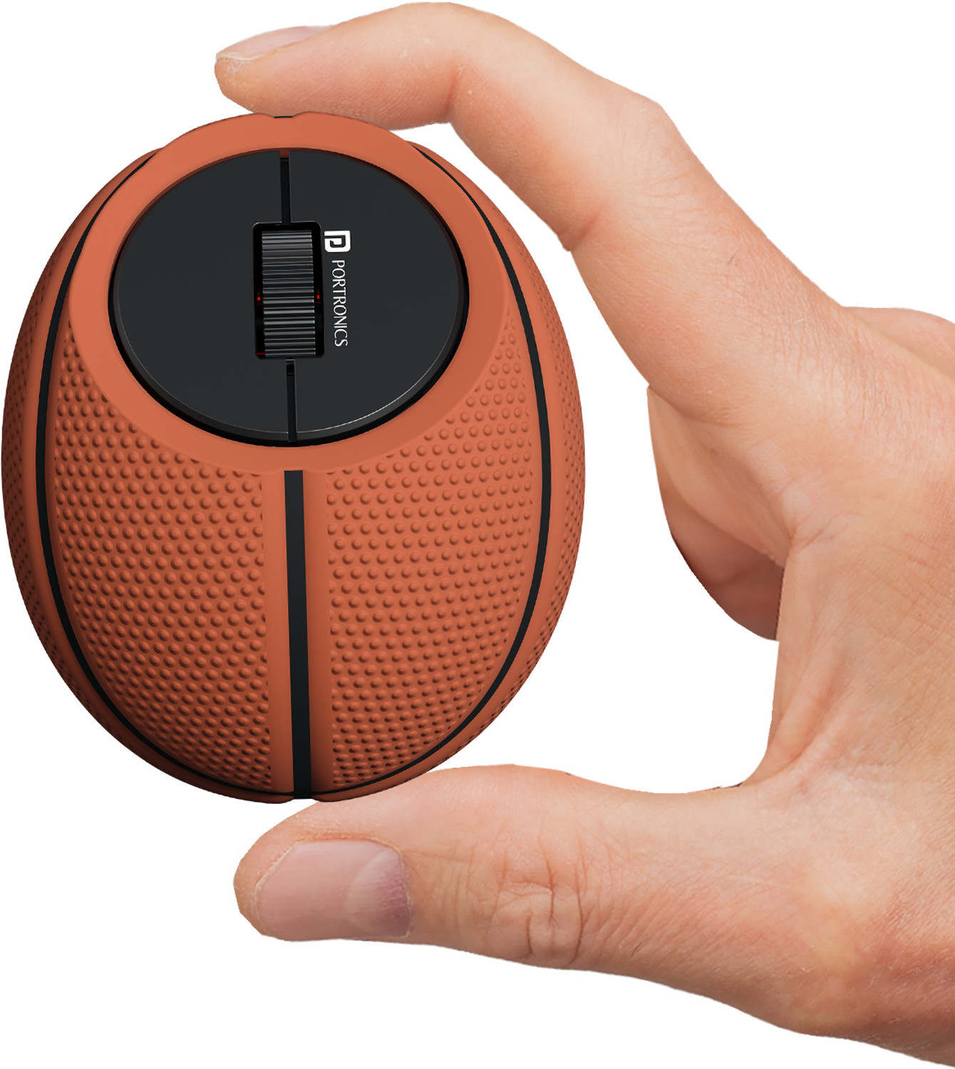 Image of Portronics ToadPlay Basketball Mini Wireless Mouse, Dual Wireless Connectivity,Rechargeable Ergonomic Optical Mouse