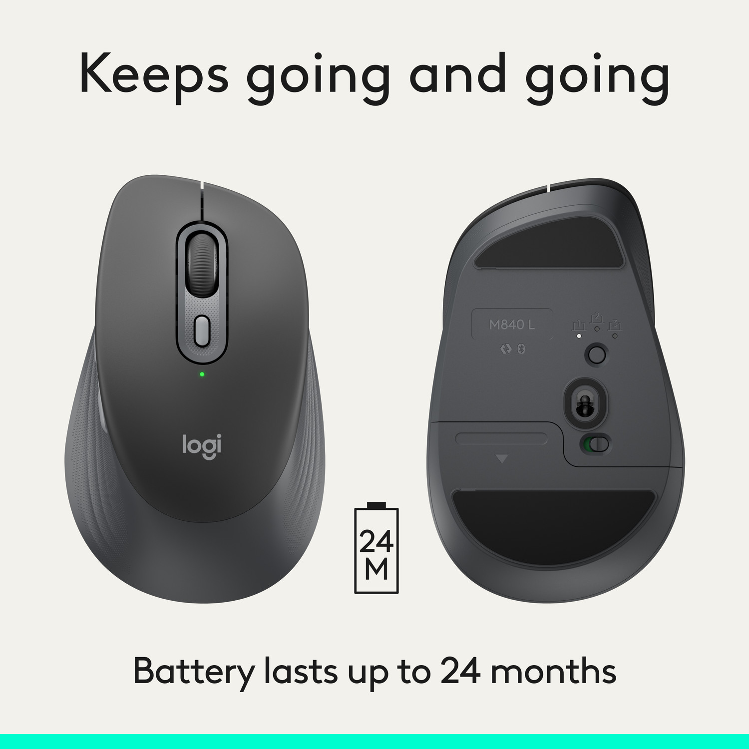 Image of Logitech Signature M840L Ergonomic Optical Mouse