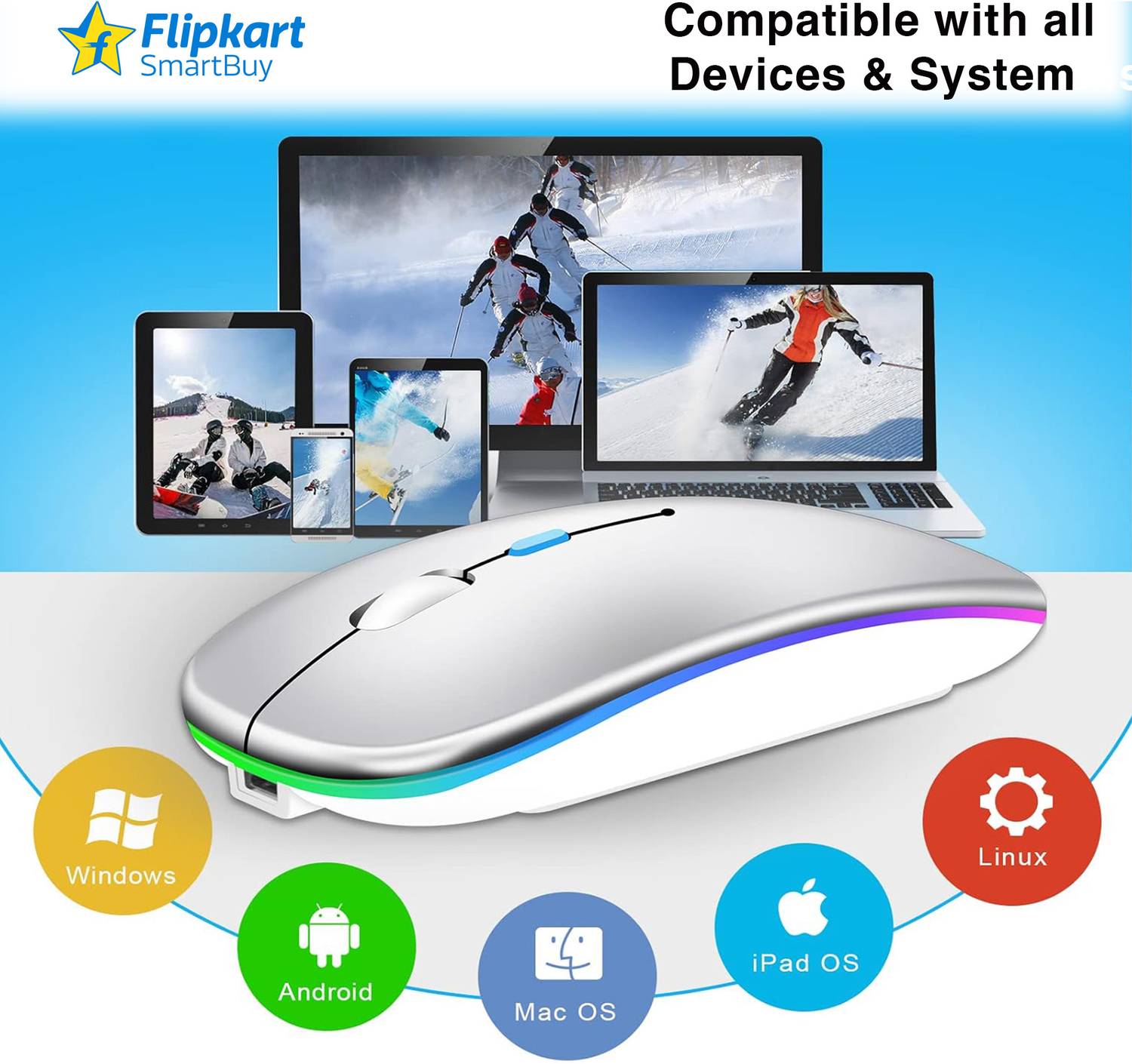 Flipkart SmartBuy TC-M500 Ergonomic Optical Mouse - Image 2
