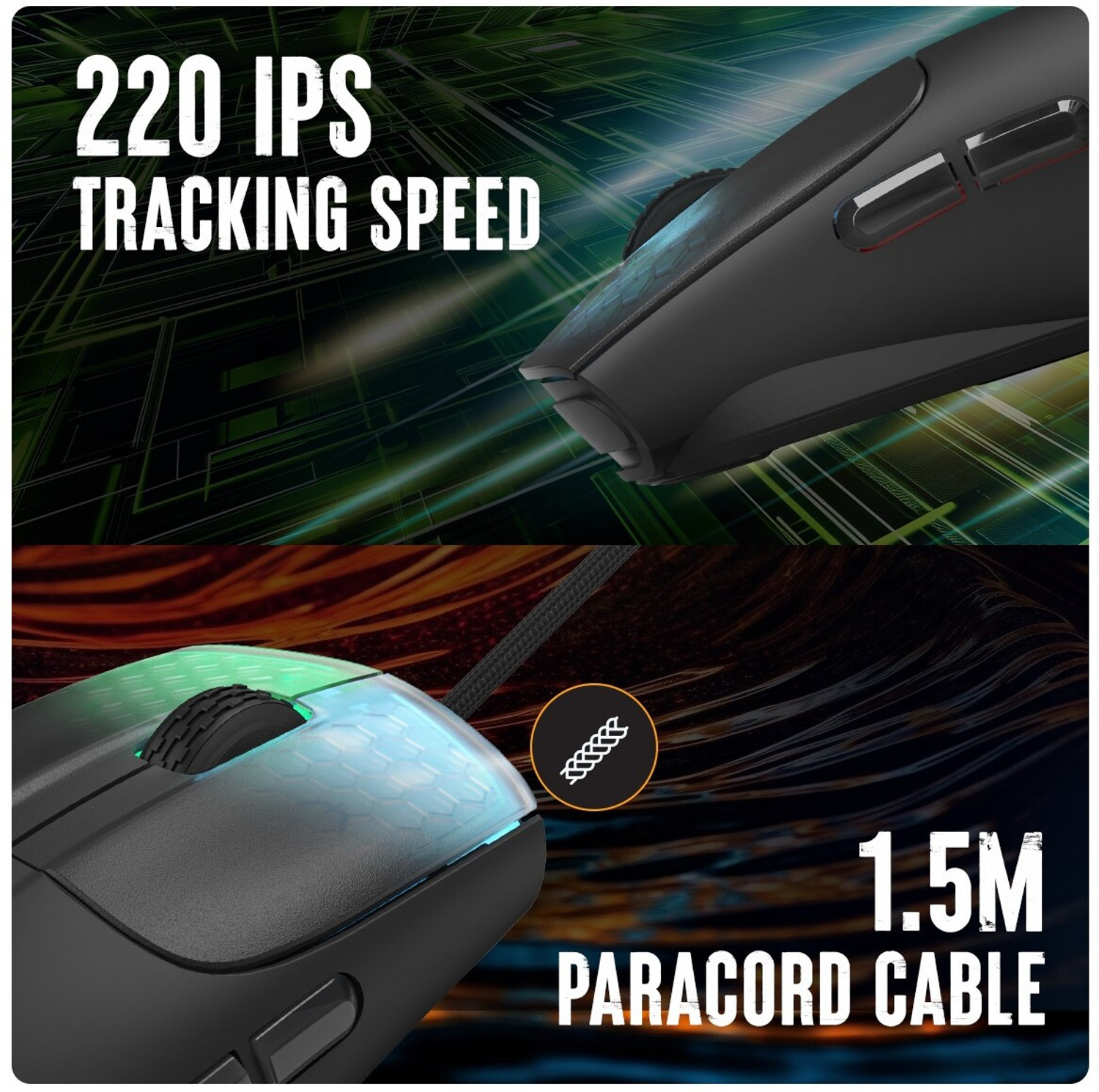 Image of Cosmic Byte Pulse Wired Right Handed Optical Gaming Mouse