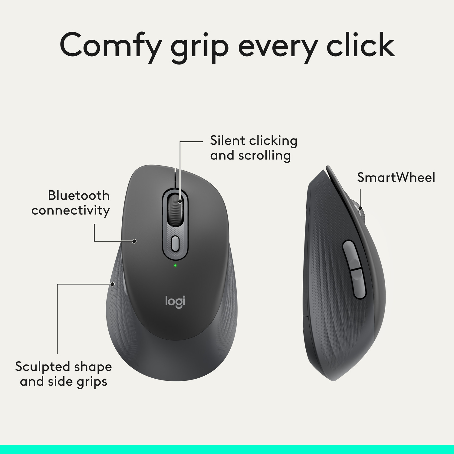 Image of Logitech Signature M840L Ergonomic Optical Mouse