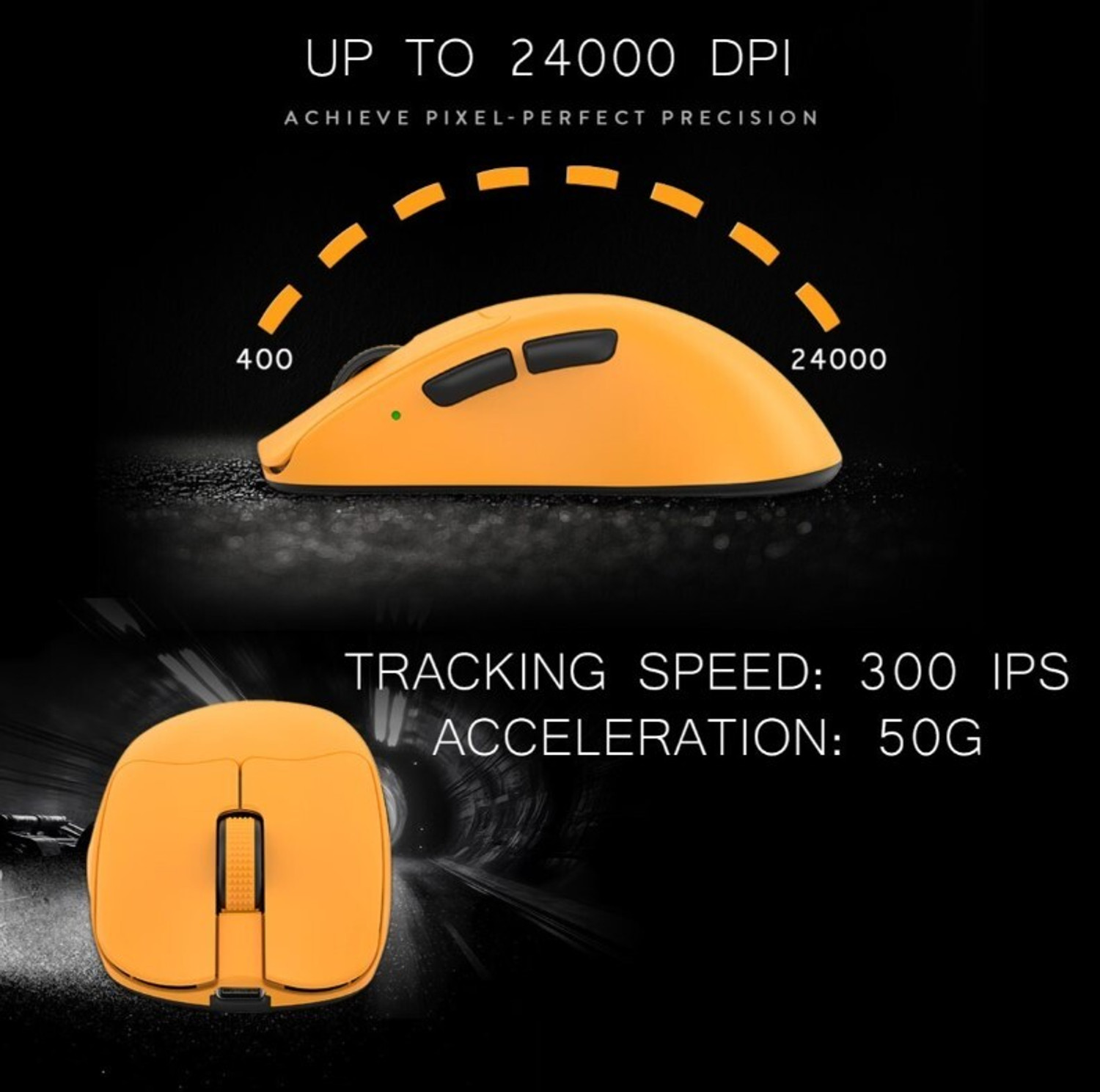 Image of Cosmic Byte Ignis Amber Right Handed Optical Gaming Mouse