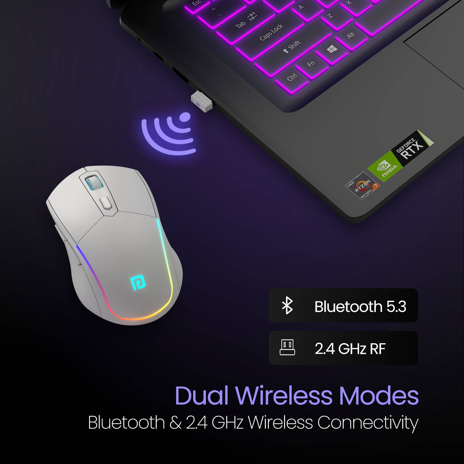 Portronics Toad One Ambidextrous Optical Mouse - Image 2