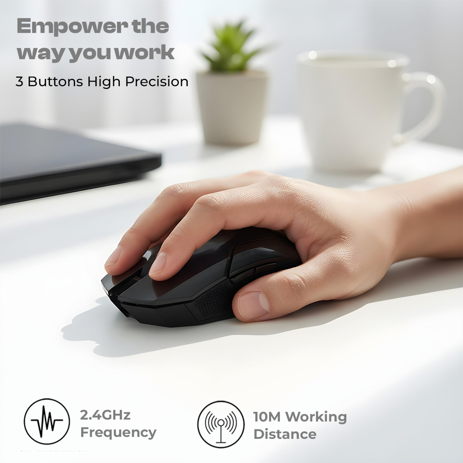 Image of LAPCARE Speedy Wireless Gaming Mouse Ergonomic Optical Gaming Mouse