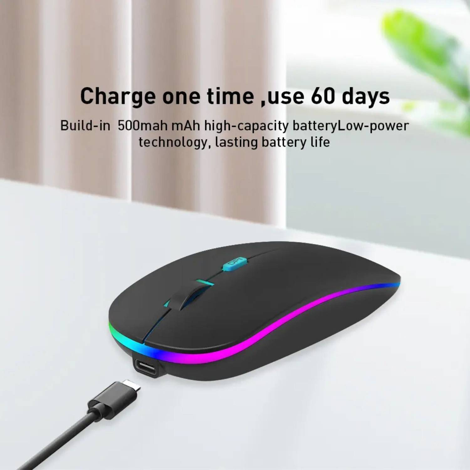 UrbanVolt Ultra Thin Rechargeable Mouse - Image 2