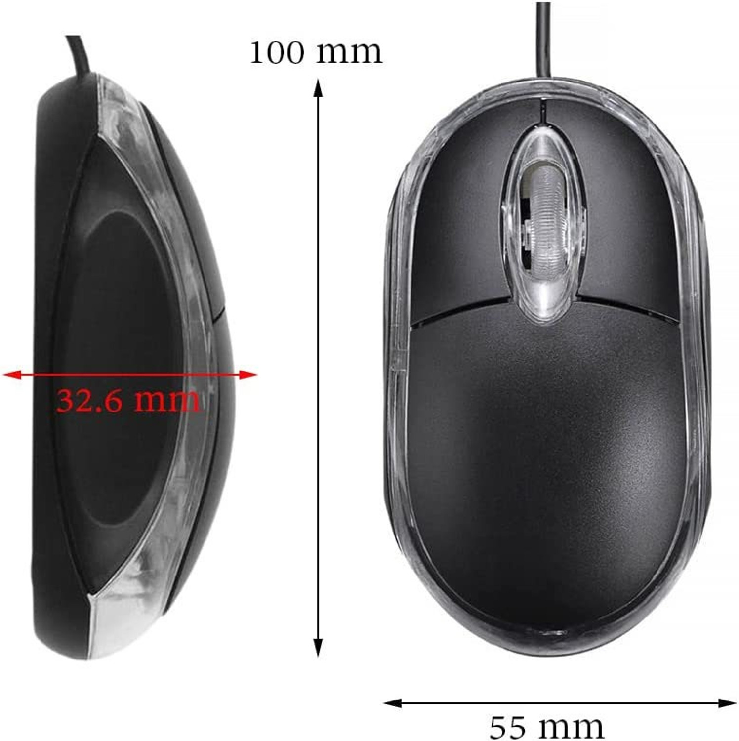 Image of SOJUBA Optical Mouse USB 2.0 Mouse for Playing game PC /Laptop /Notebook /Desktop Wired Ambidextrous Optical Gaming Mouse