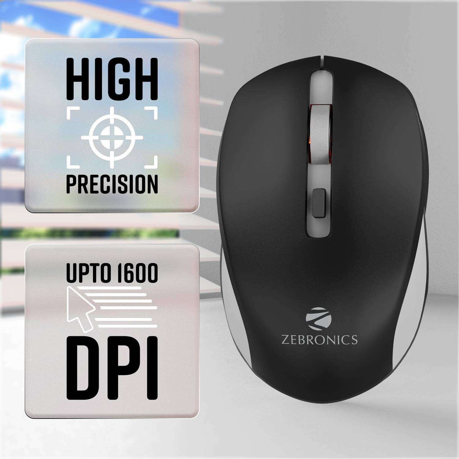 ZEBRONICS Jaguar Ambidextrous Optical Mouse - Image 5