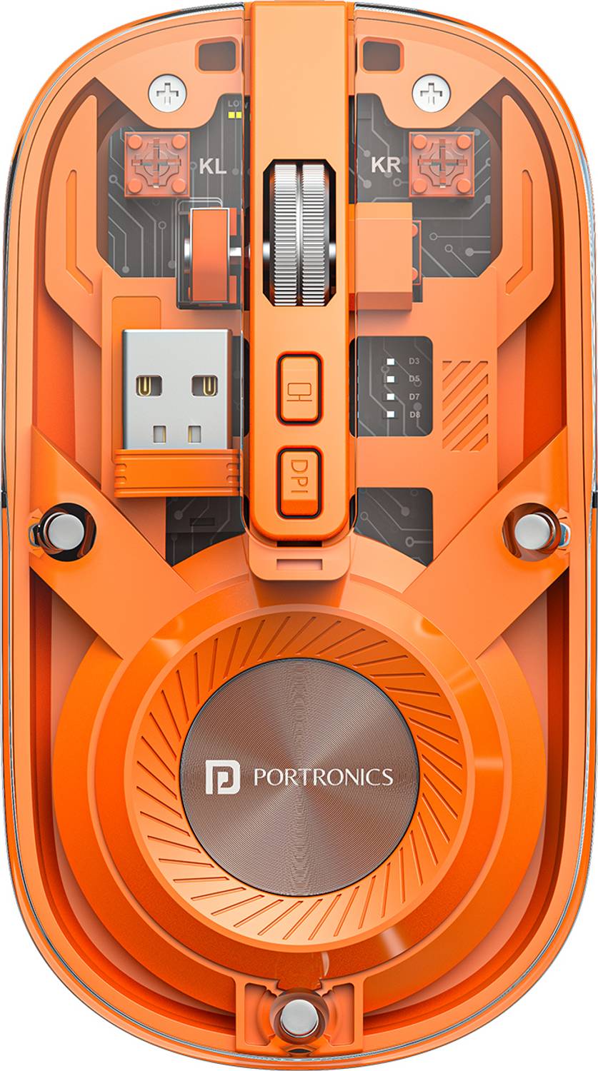 Portronics Toad 8 Transparent Wireless Mouse