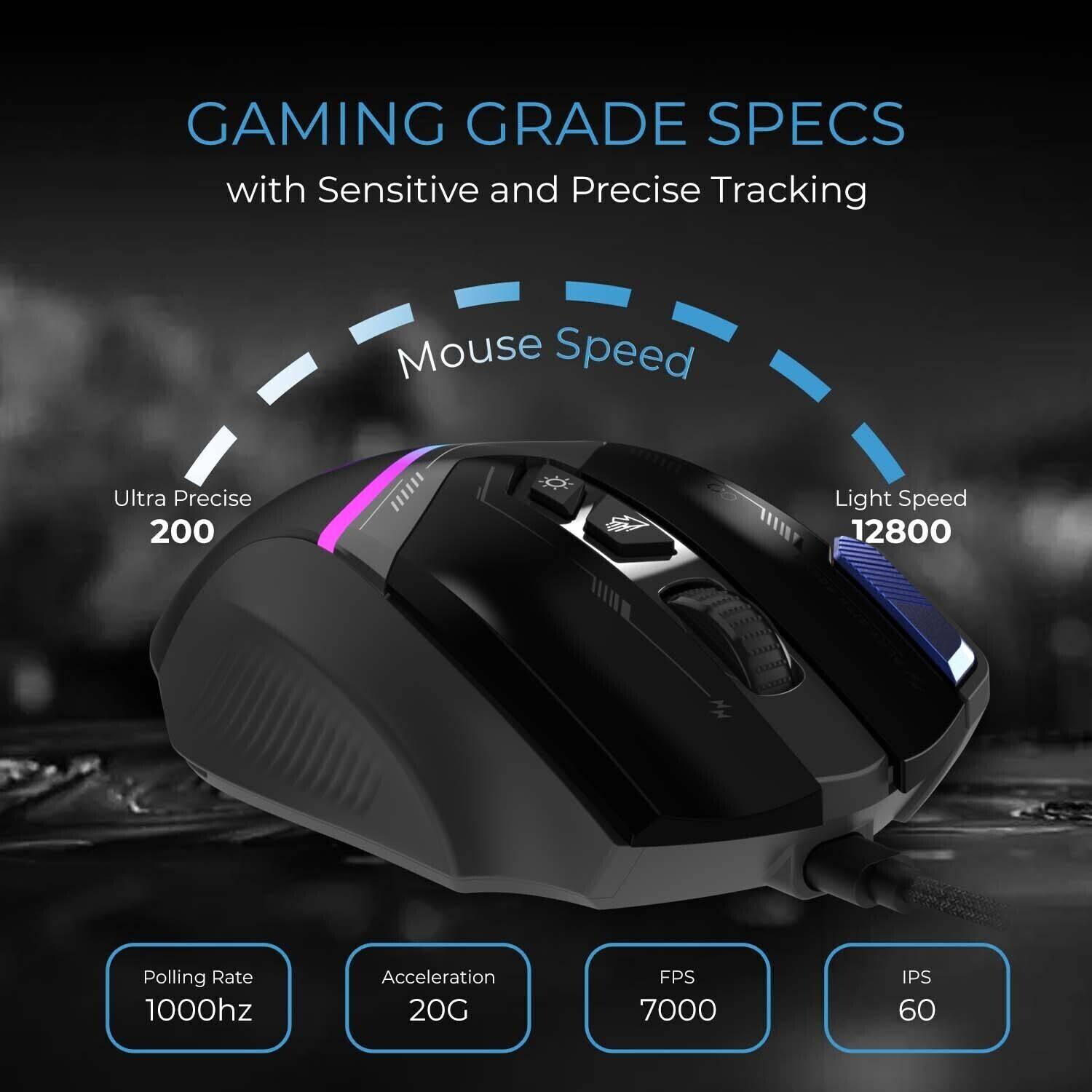 EVOFOX Blaze 12800 DPI Wired Gaming Mouse - Image 2