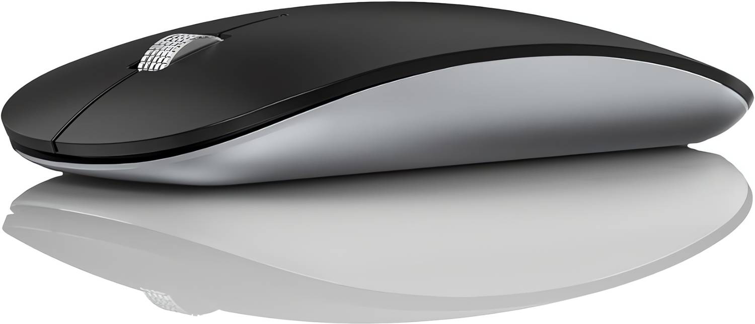 Offbeat Atom Dual Bluetooth 5.1 + 5.1 + 2.4Ghz wireless mouse, 3 devices connectivity Ambidextrous Laser Mouse