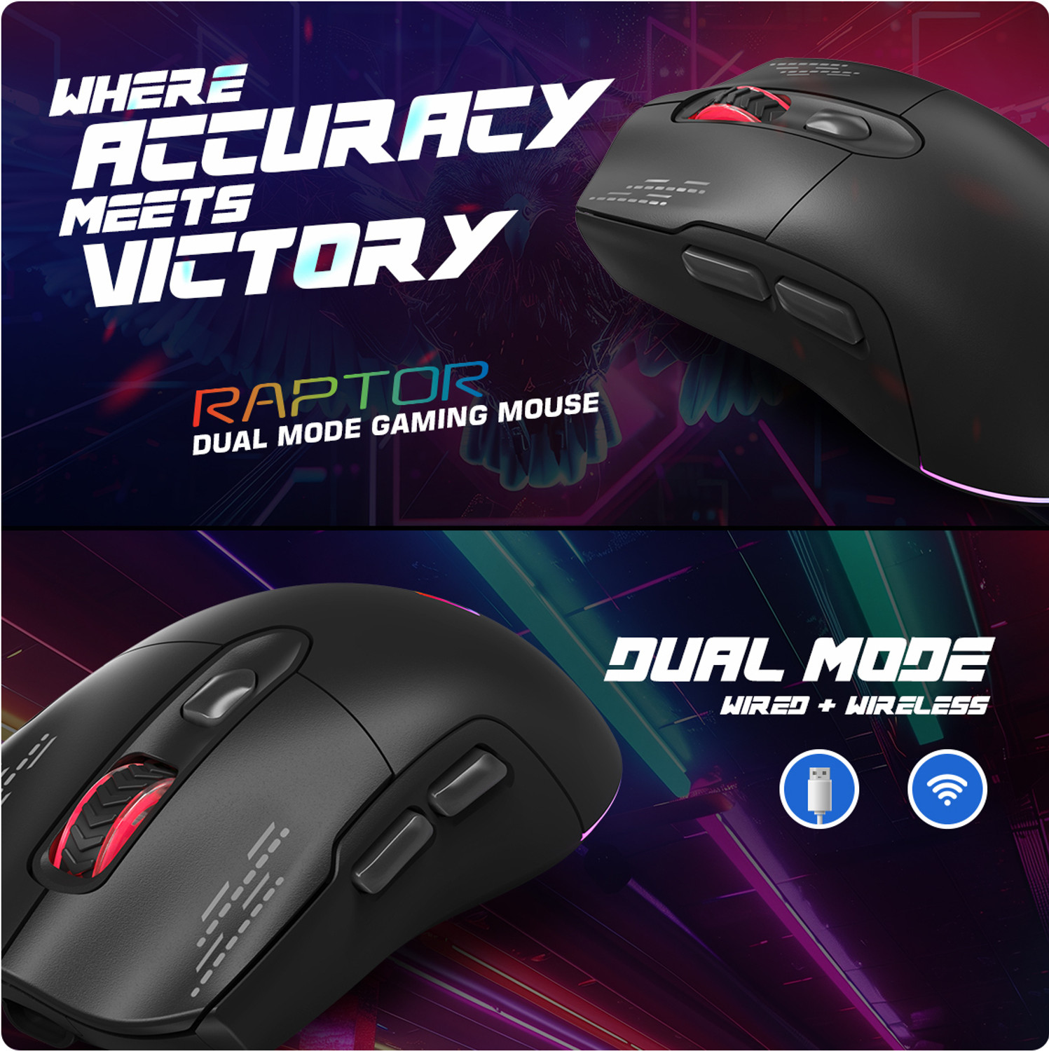Image of Cosmic Byte Raptor Right Handed Optical Gaming Mouse