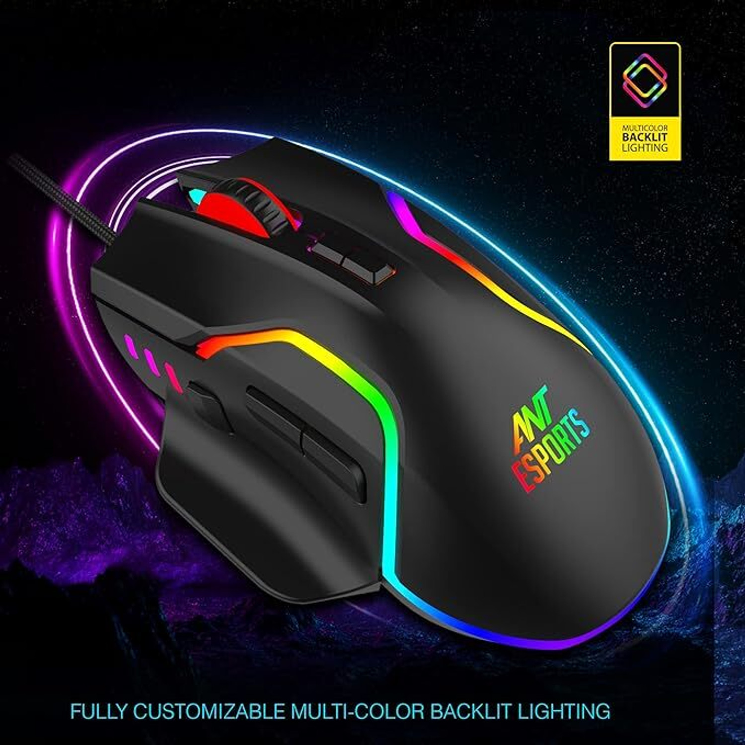Image of Ant Esports GM320 Wired Ambidextrous Optical Gaming Mouse