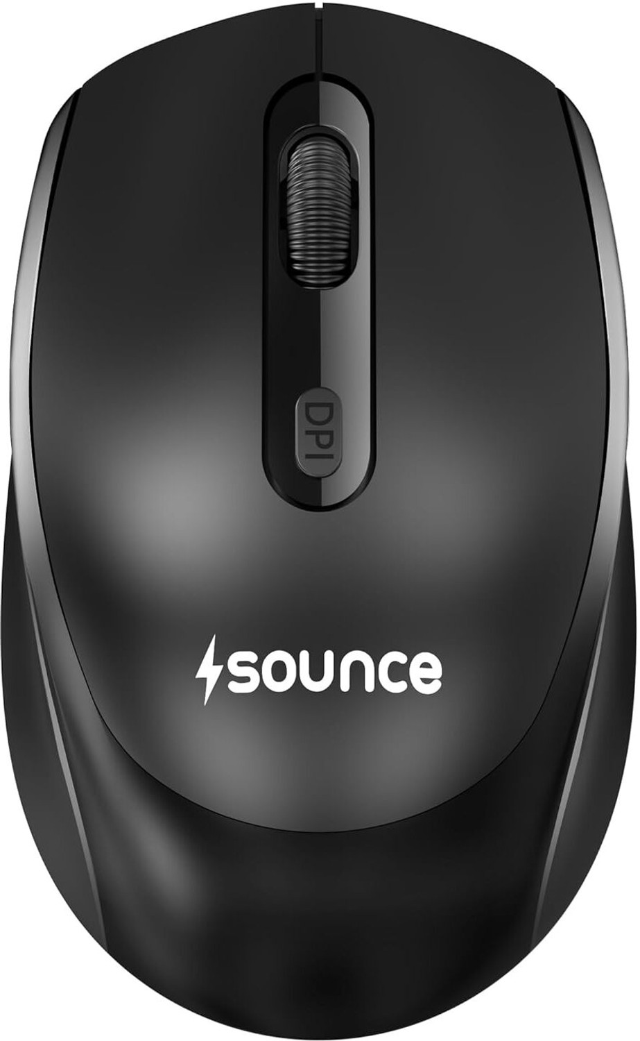 Image of sounce Quantum | SNC-TOD23WLOPTCLMICEBLK Ergonomic Optical Gaming Mouse with 1600 DPI Precision Sensor, Silent Click Buttons, Smooth Scroll Wheel,500mAh Rechargeable Battery for Office Use With Bluetooth