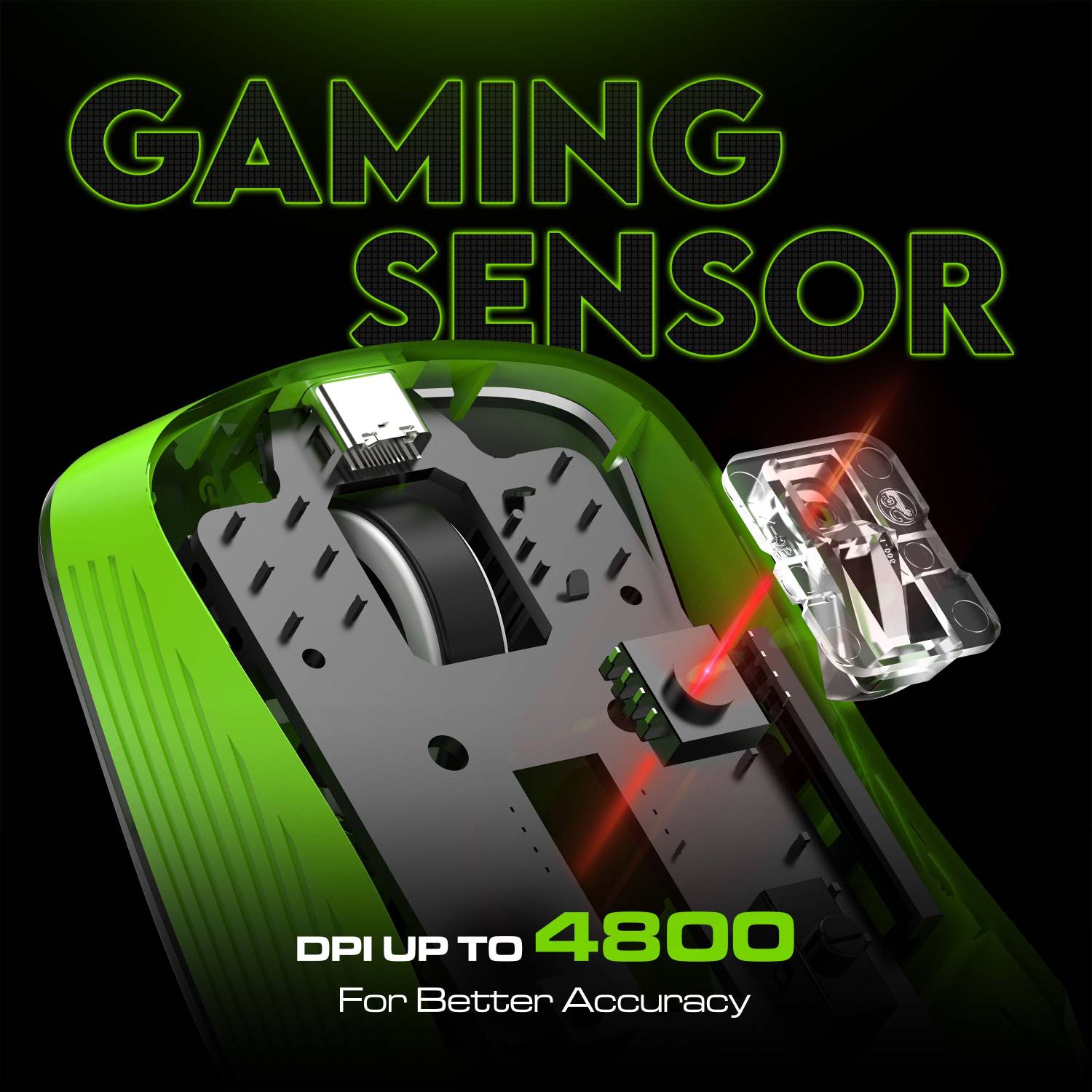 SpinBot Clutch GT500 Ergonomic Gaming Mouse - Image 3
