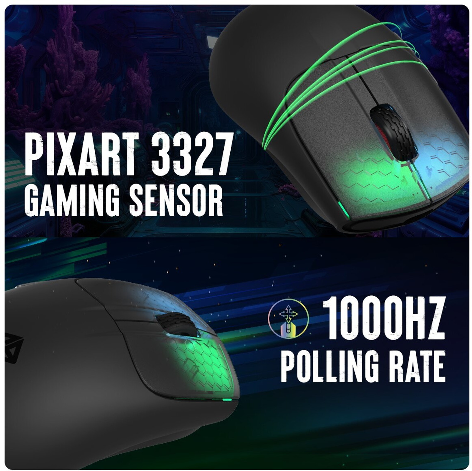 Image of Cosmic Byte Pulse Wired Right Handed Optical Gaming Mouse