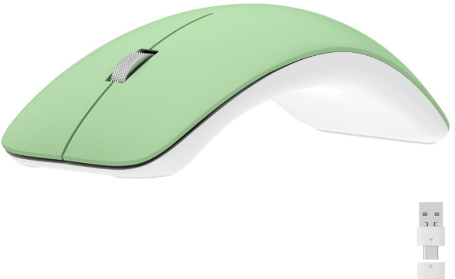 Image of Aurora World AW World Wireless Mouse - Ergonomic Curve, USB & Type-C Ergonomic Optical Mouse