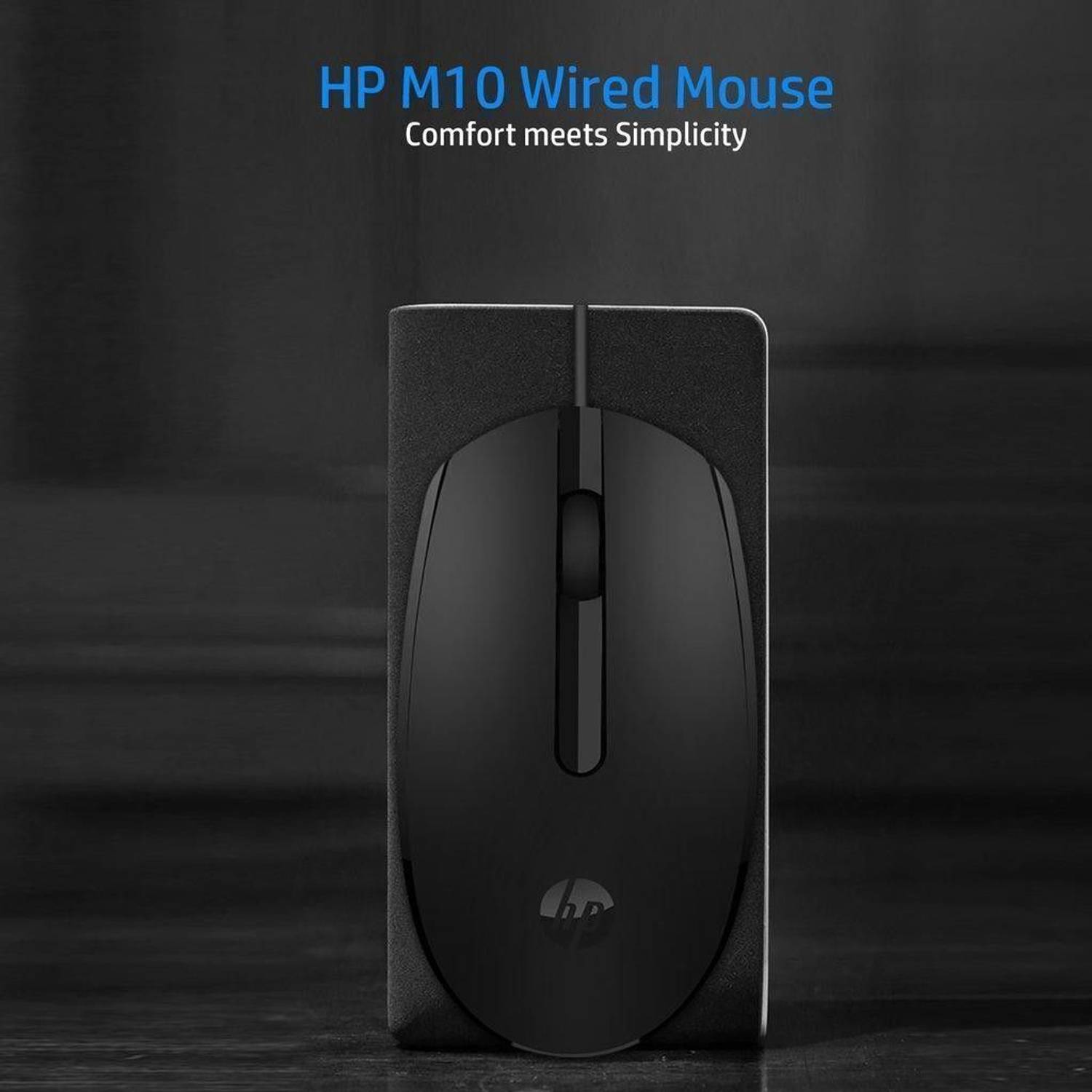 HP M10 USB Mouse 1000 DPI Black Pack of 1 - Image 4