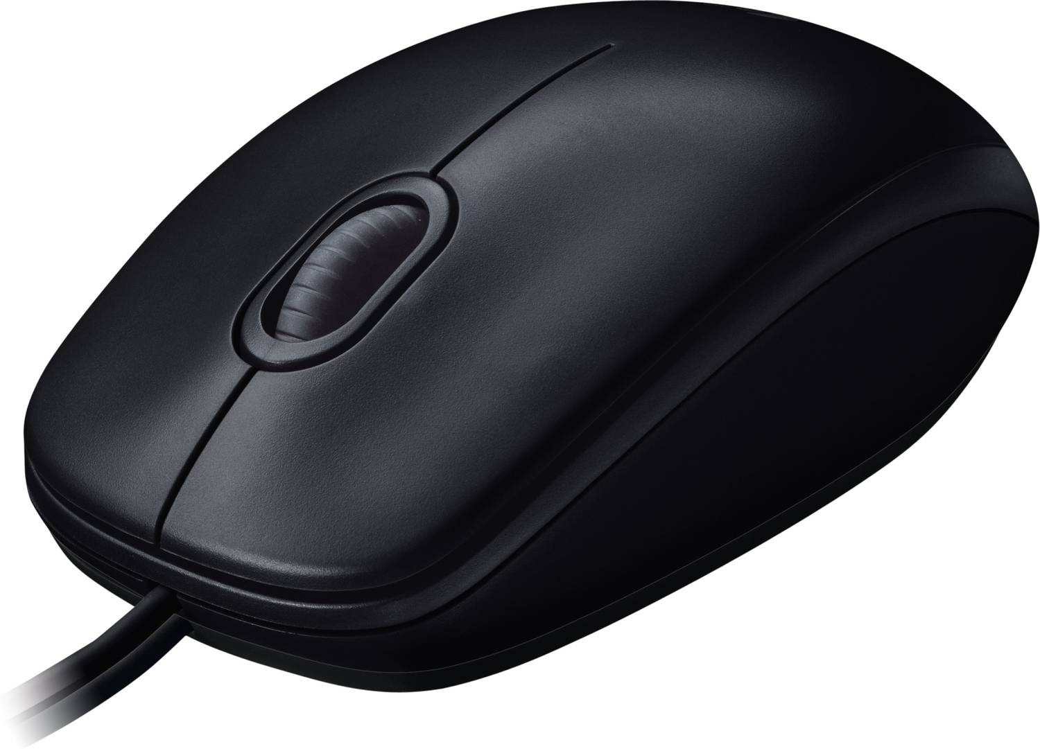 Logitech B100 Wired Ambidextrous Optical Mouse 800 DPI Optical Tracking, 3-Year Warranty, PC/Mac Compatibility