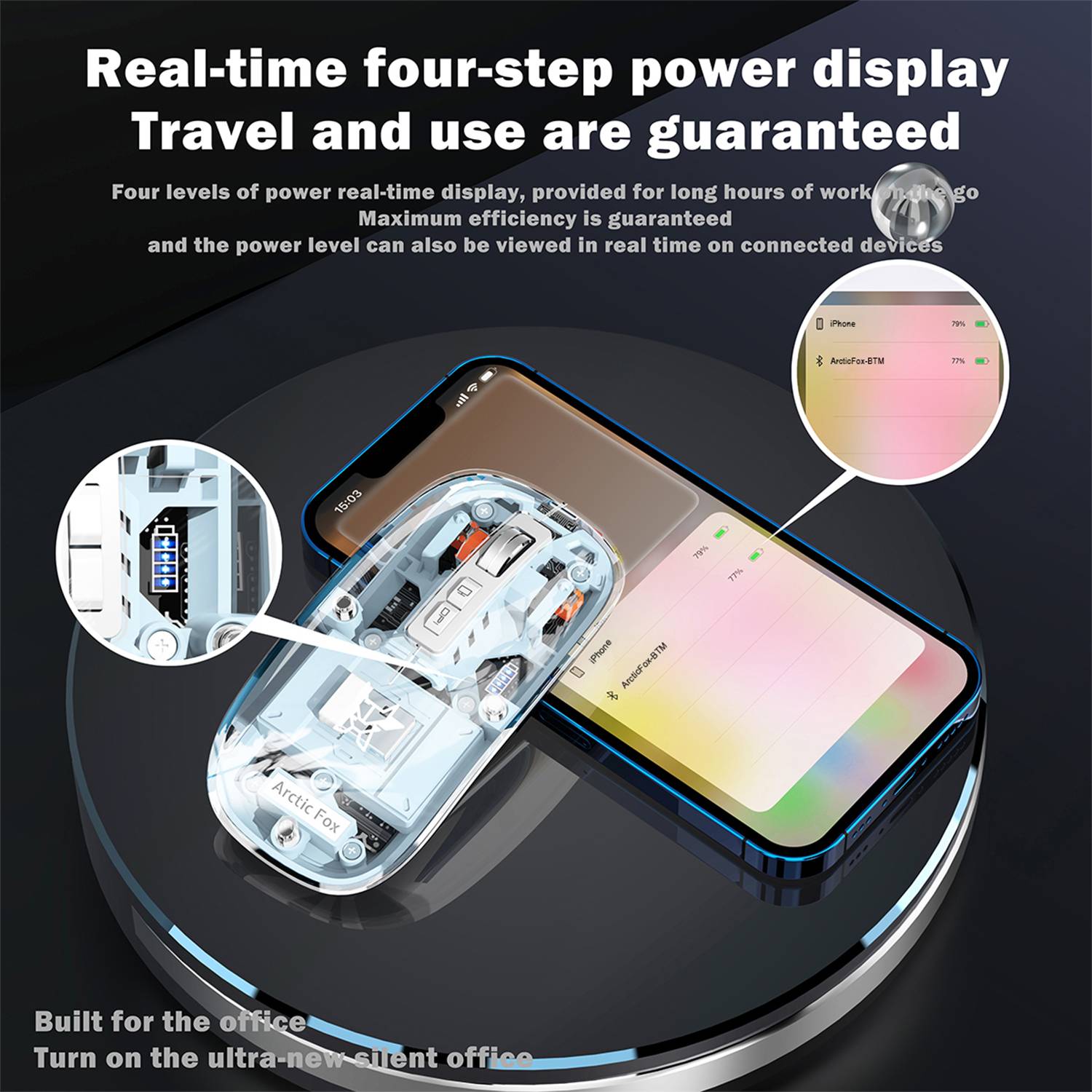Arctic Pureview Transparent Gaming Mouse - Image 3