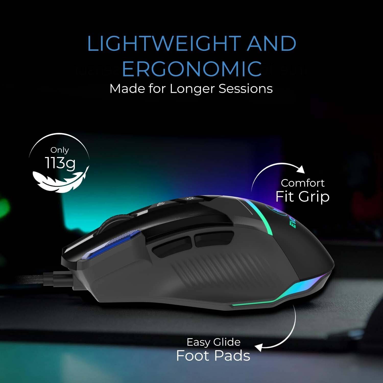 EVOFOX Blaze 12800 DPI Wired Gaming Mouse - Image 3