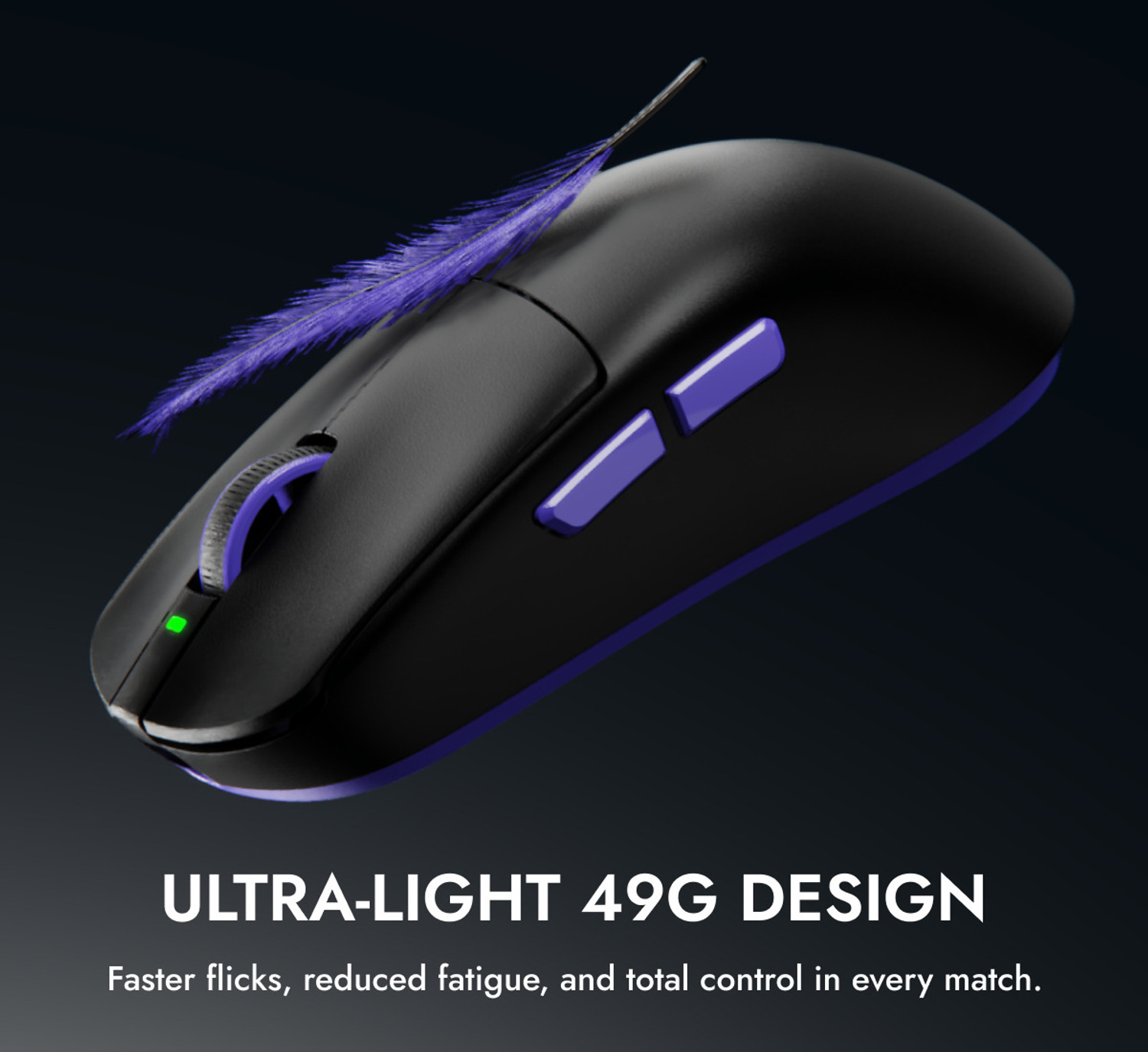 Image of Kreo Arma Ambidextrous Optical Gaming Mouse Ultra-Light with PixArt 3395 Sensor