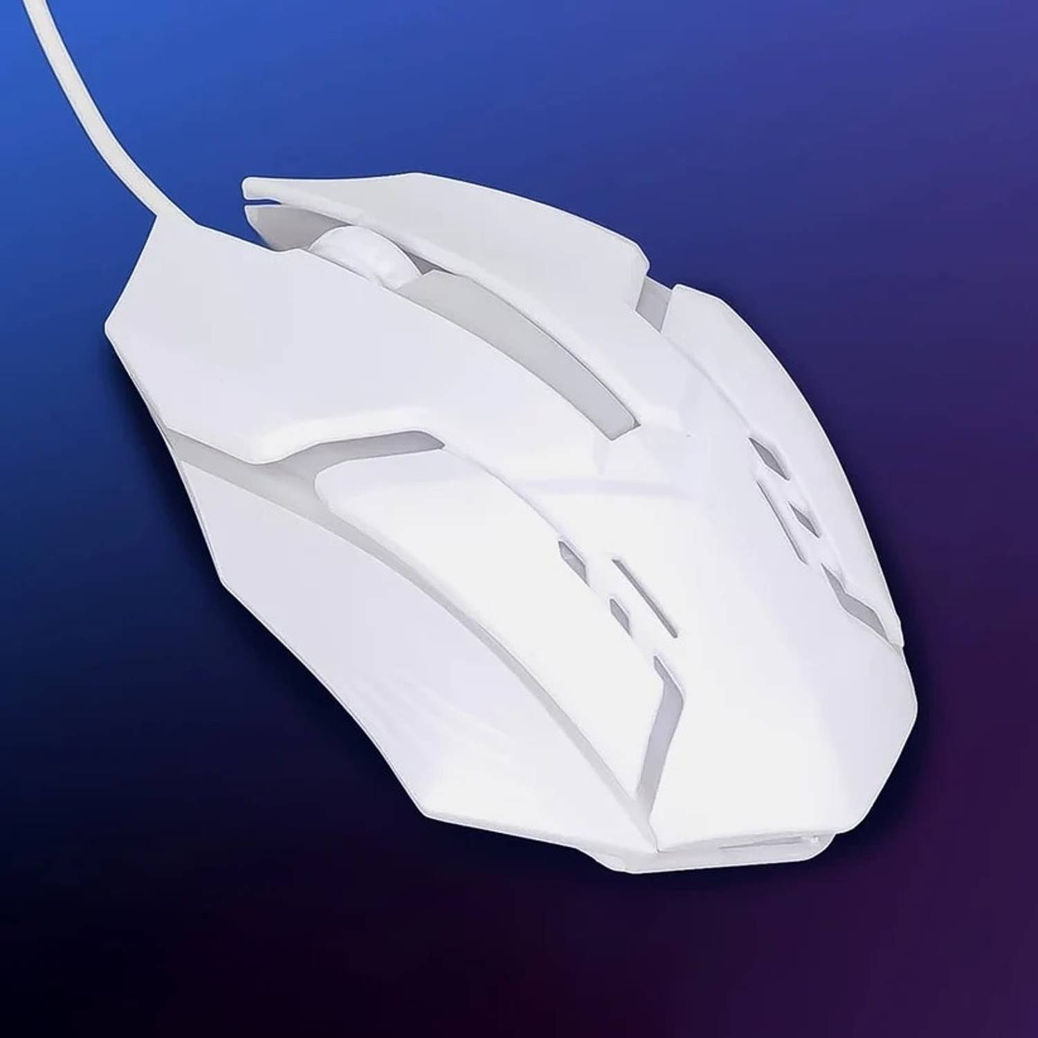 ABC 1200 DPI RGB LED Gaming Mouse White - Image 3