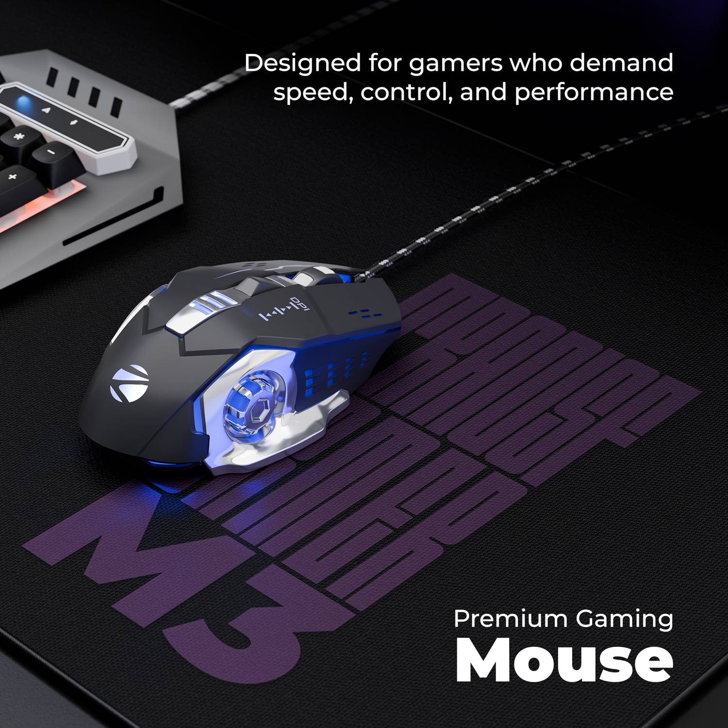 ZEBRONICS Zeb-Transformer M3 Wired Gaming Mouse - Image 2