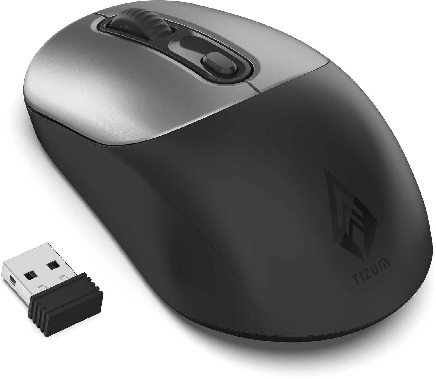 Image of Tizum Archer Tech Lab Bluetooth Wireless Mouse with BT 5.0 /3.0 & 2.4GHz USB Receiver Ambidextrous Optical Gaming Mouse With Bluetooth