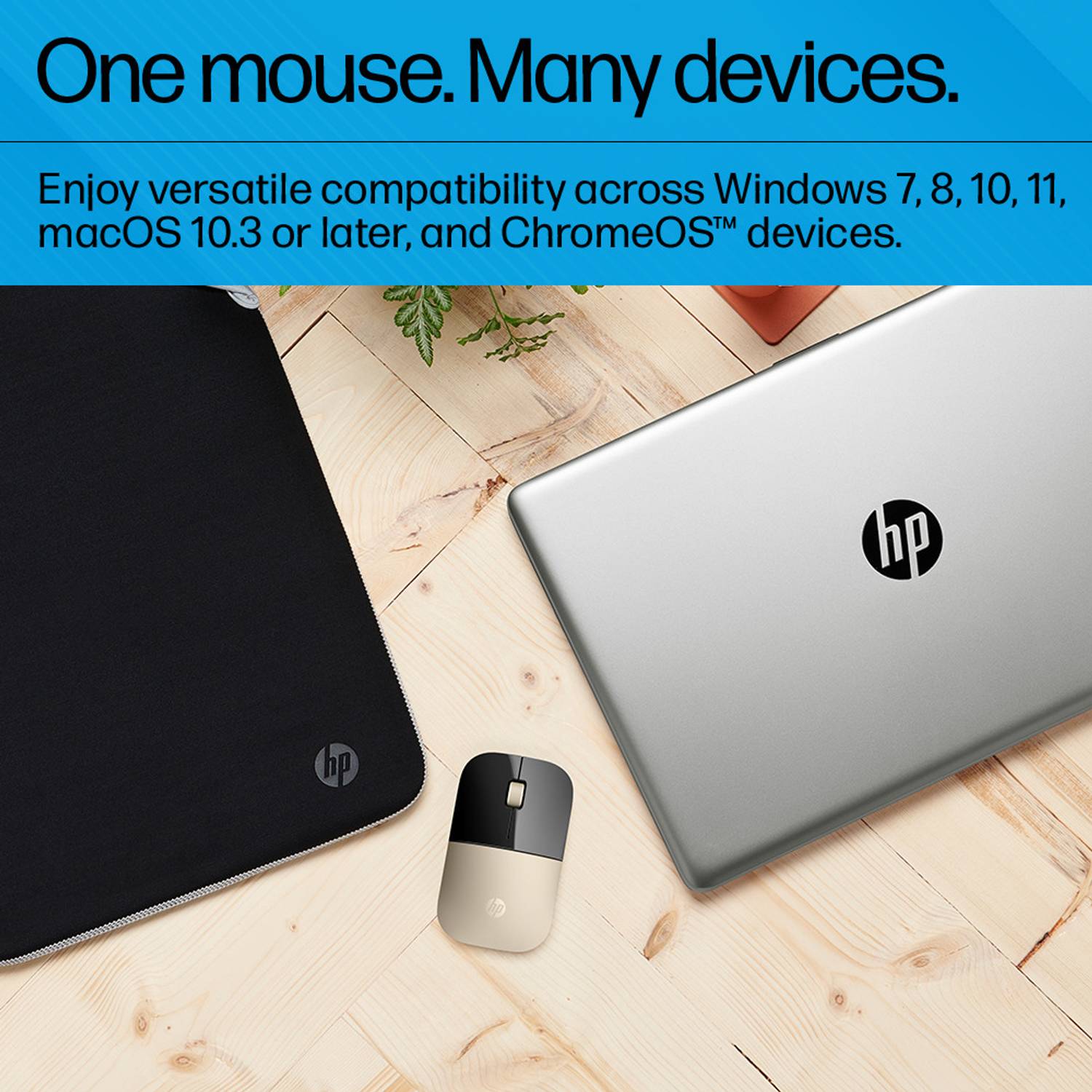 HP Z3700 Slim Ambidextrous Optical Mouse - Image 3