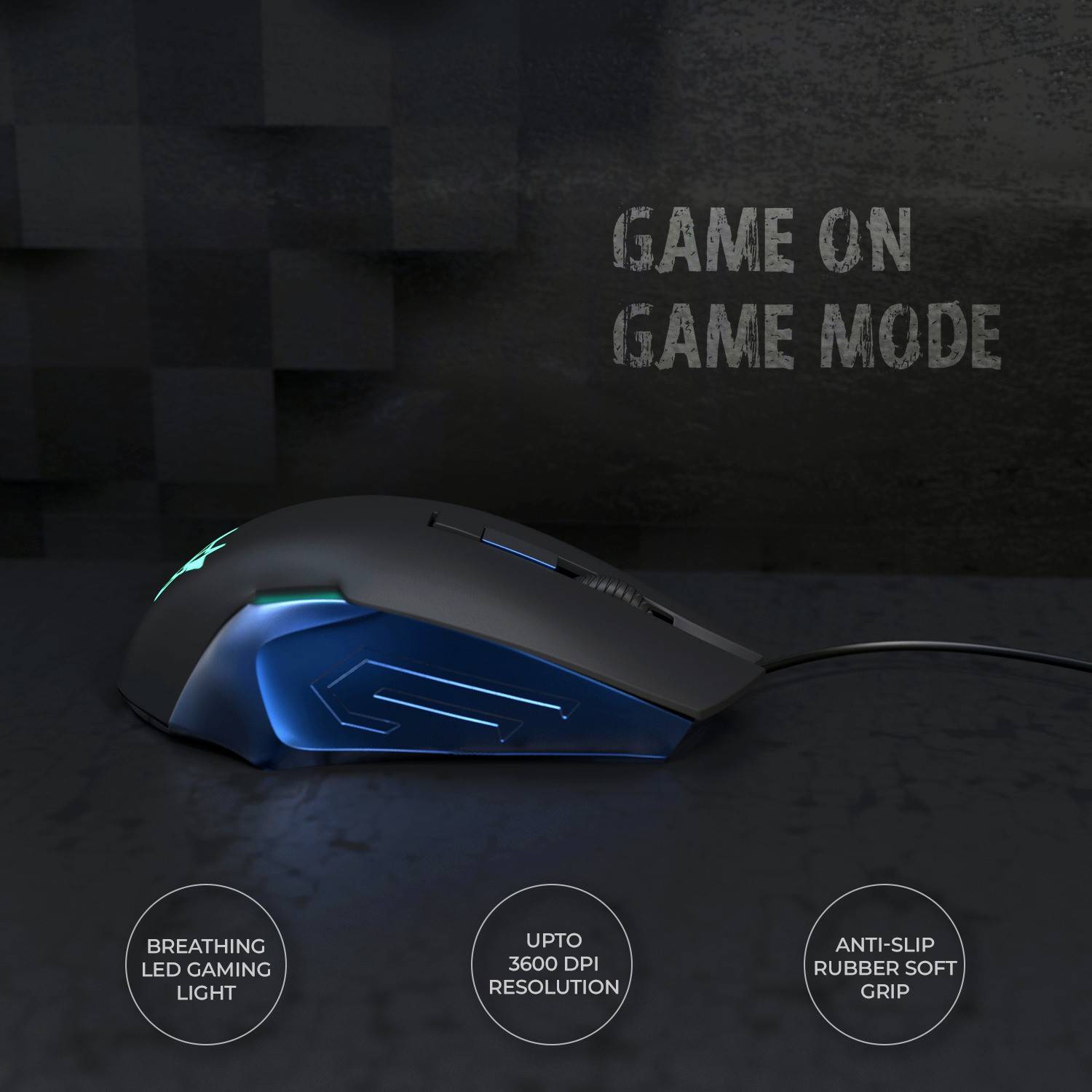 Arctic Fox Breathing Lights Gaming Mouse - Image 4