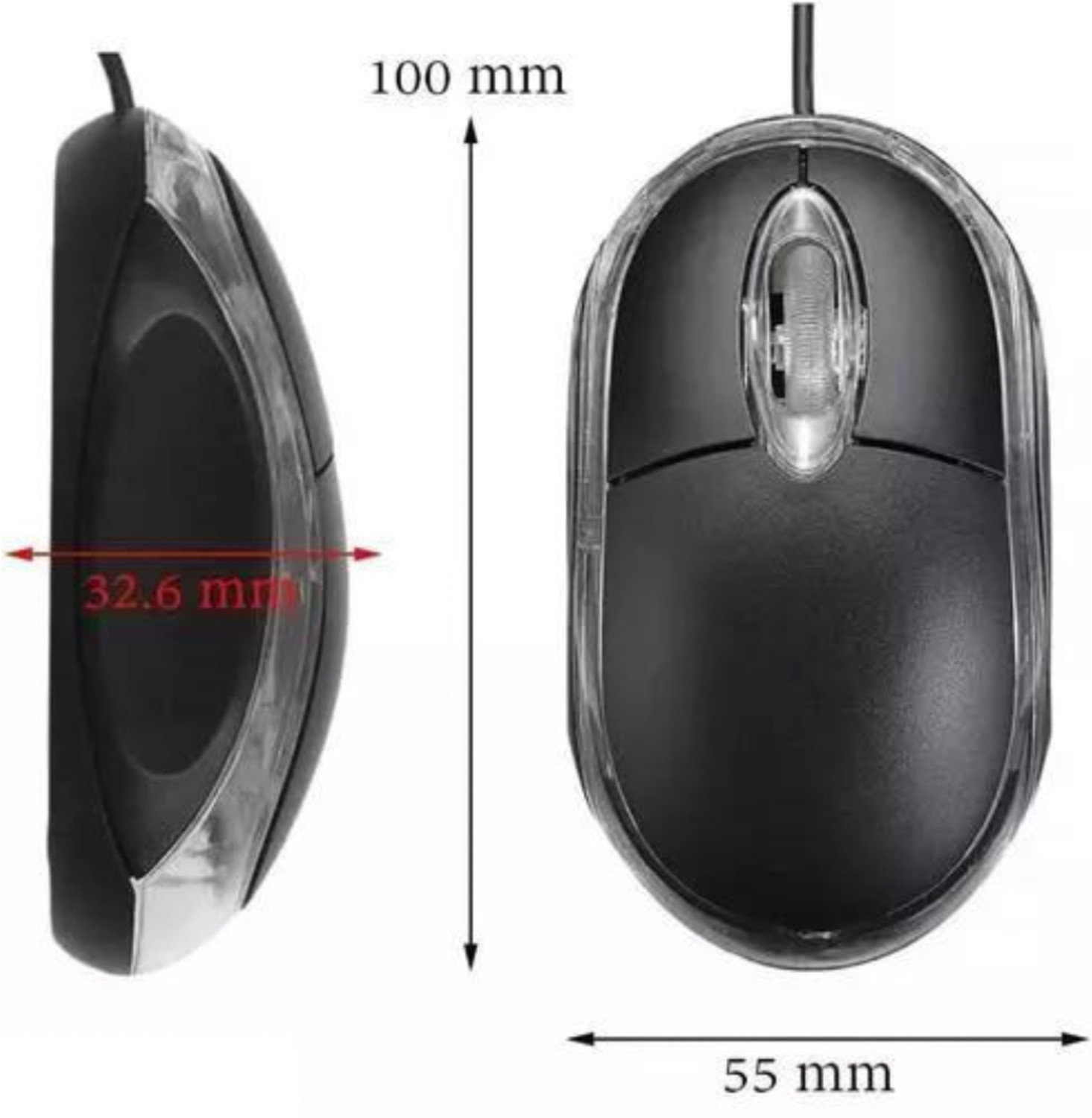 Image of ProMenia Premium HQ wired Optical Mouse A1 for Laptop and desktop Wired Ambidextrous Optical Mouse