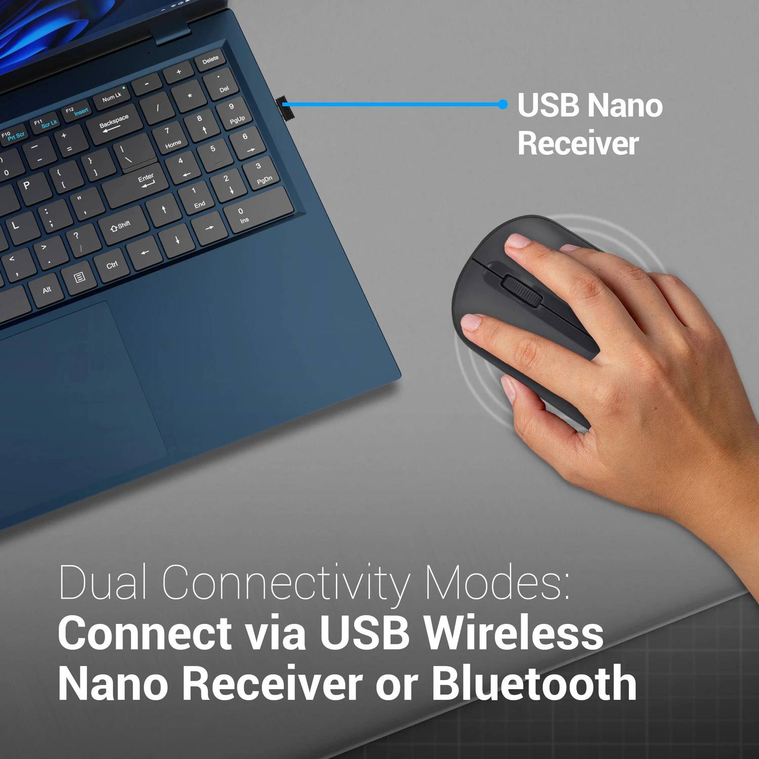 ZEBRONICS Pulse Ambidextrous Optical Mouse with 1200 DPI, Silent - Image 4