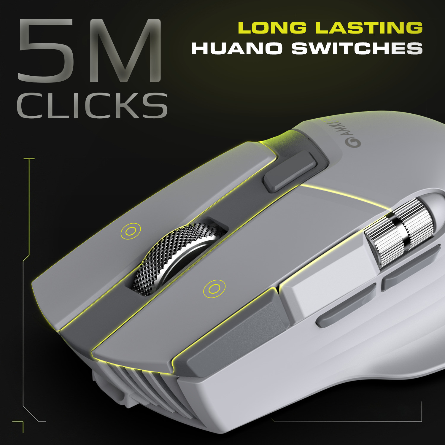 Image of AMKETTE XS Series Flow S Multi-Device 3200 DPI Rechargeable Ergonomic Optical Mouse