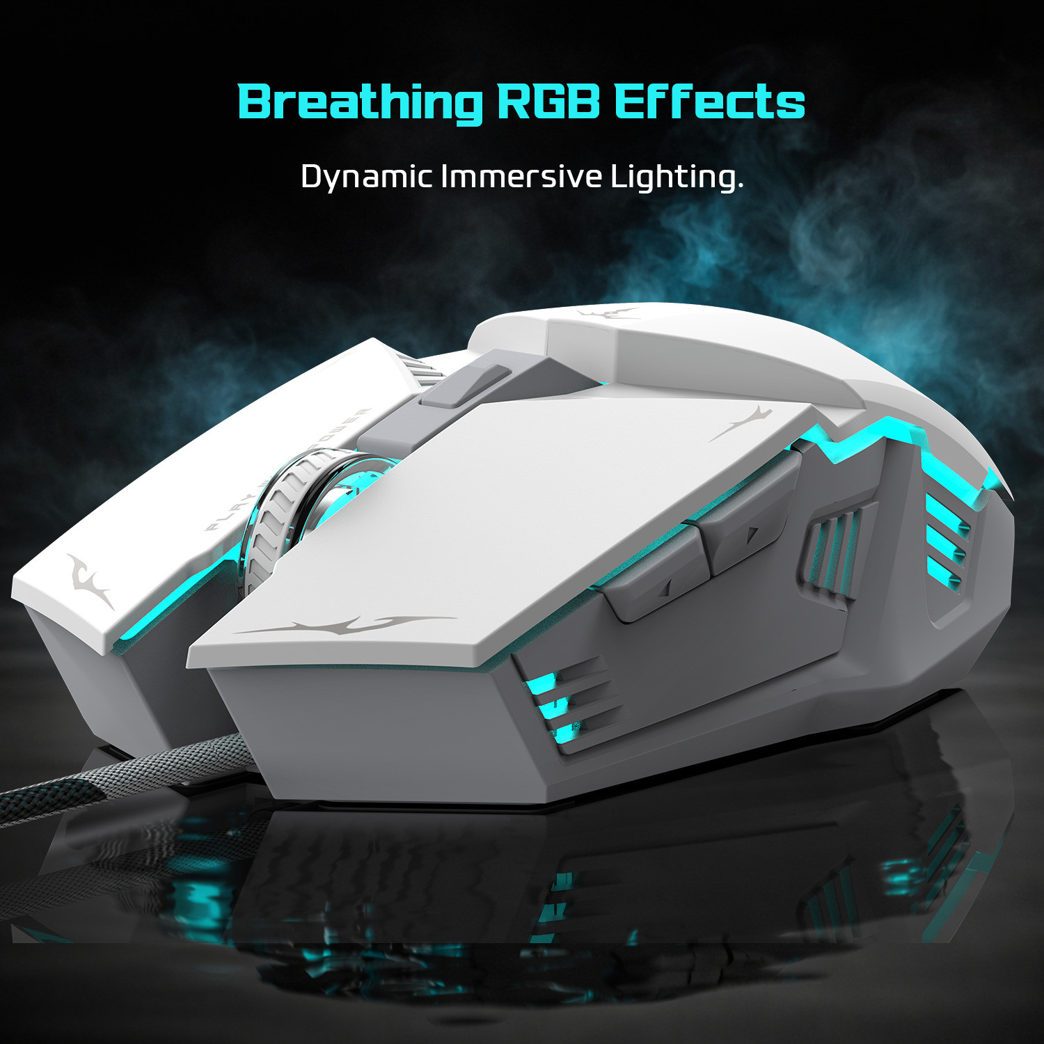 Image of EVOFOX Shadow Plus with 7200 DPI Sensor, HUANO Mechanical Switches & 6 Buttons Wired Ergonomic Optical Gaming Mouse