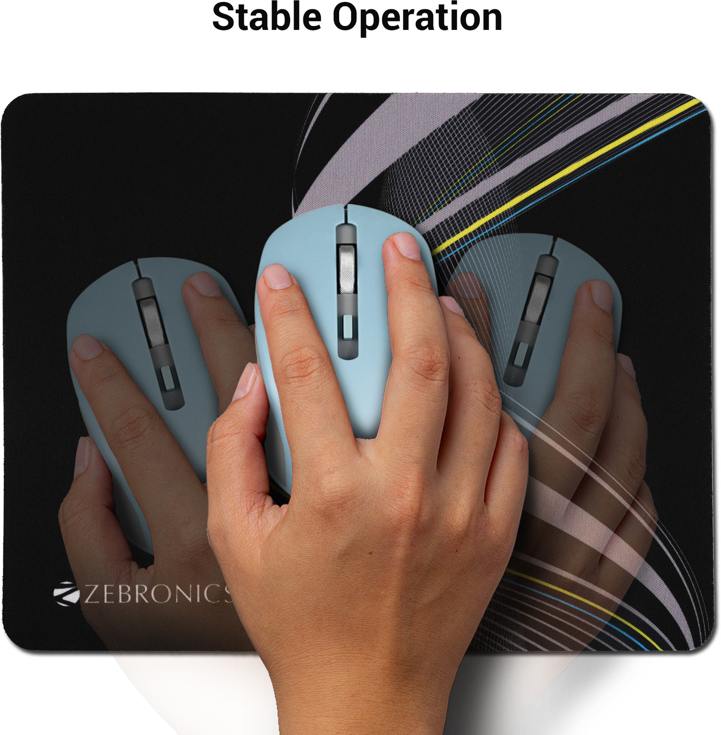 Image of ZEBRONICS Zeb-MSP X1 Non Slip Base Mousepad