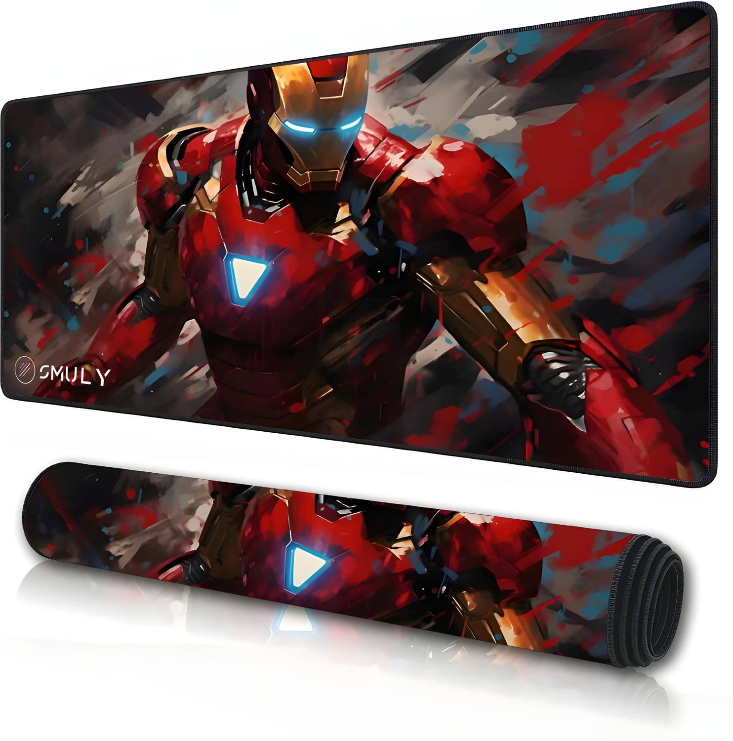 SMULY Ironman Gaming Mousepad with Non-Slip Rubber Base