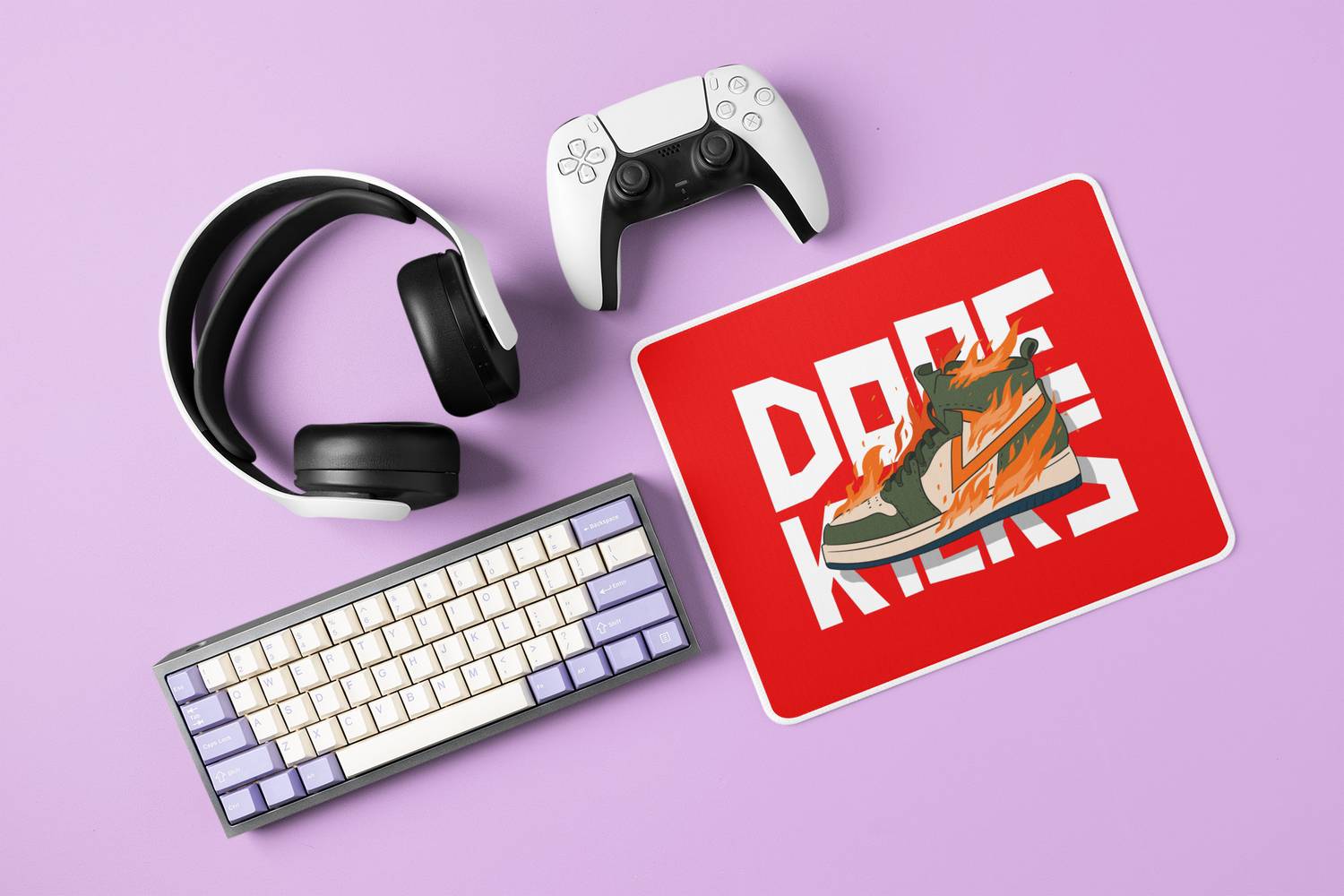 Epic Merch Dope Kicks Non Slip Mousepad - Image 1
