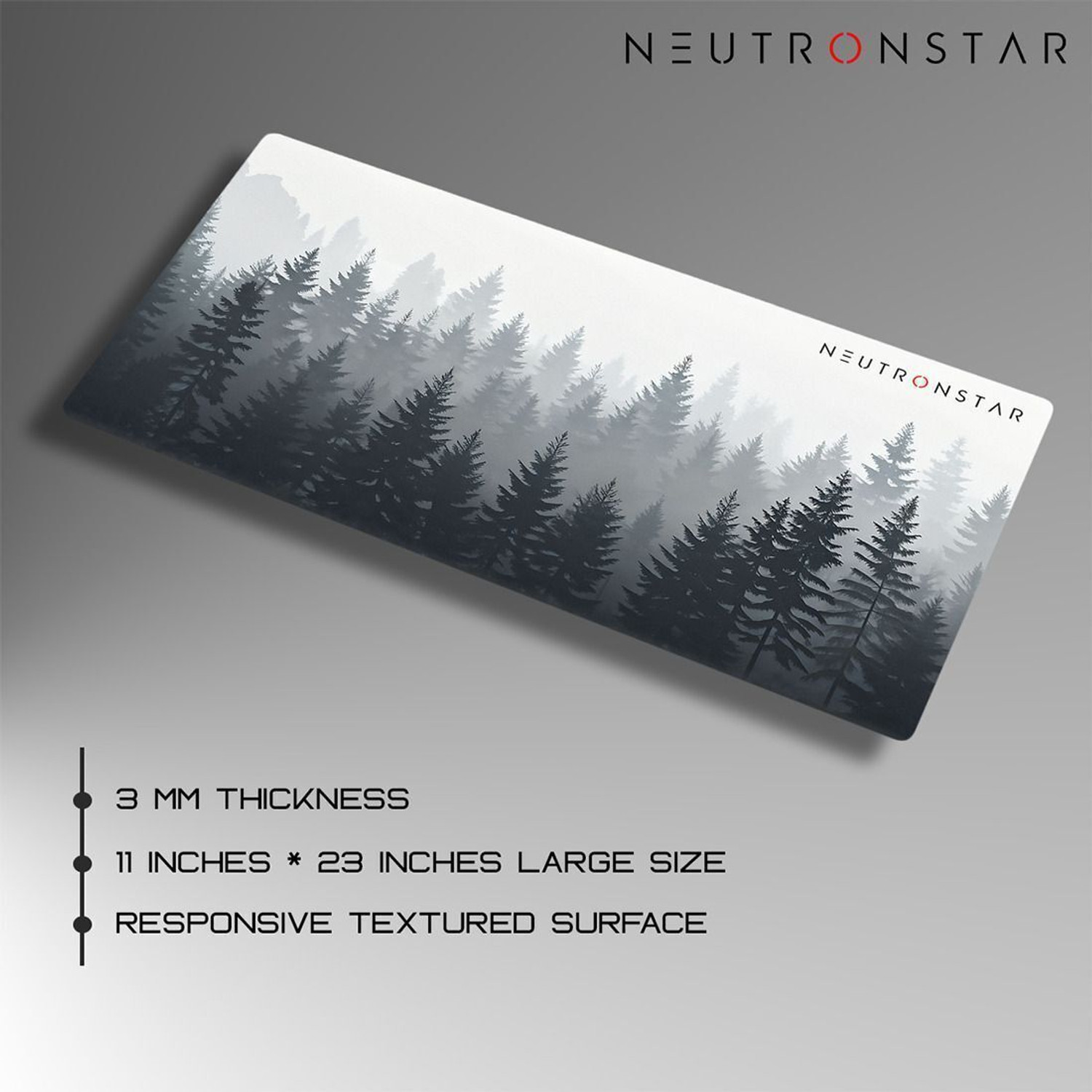Image of NEUTRONSTAR Aesthetic Series: Rain Forest Universal Gaming Mouse Pad Non Slip Base Mousepad