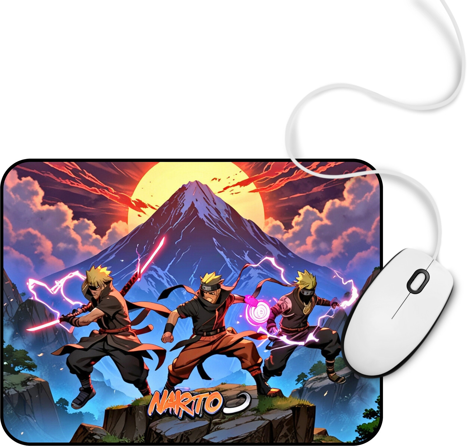Image of AKOSCO Anime Mousepad Gaming & Office Mouse Pad, 3mm Thickness, Anti-Slip Base Non Slip Base Mousepad