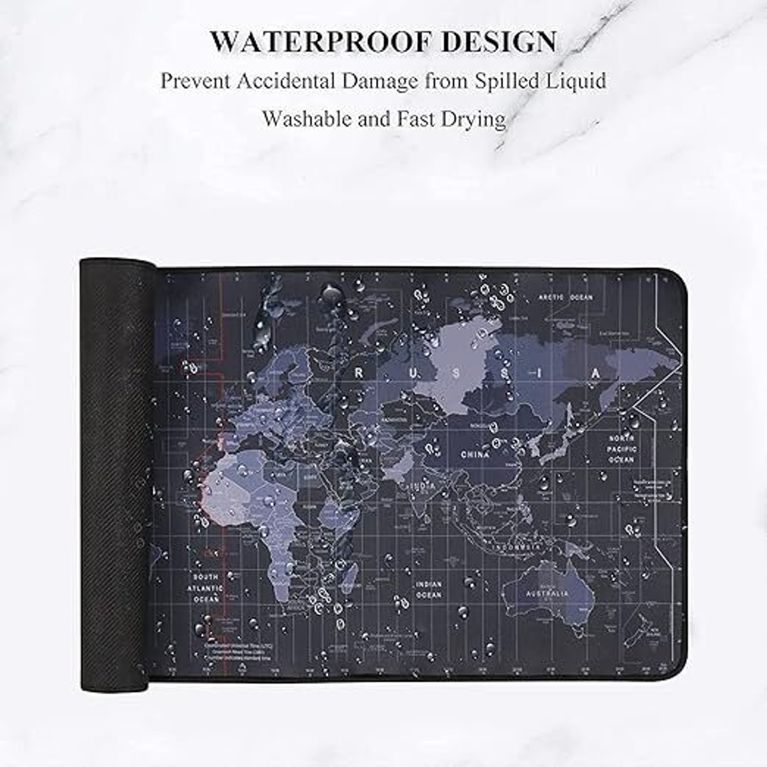 Image of VIDORA World Map Extra Large Extended Anti Slip Rubber Gaming Mouse Pad Non Slip Base Mousepad