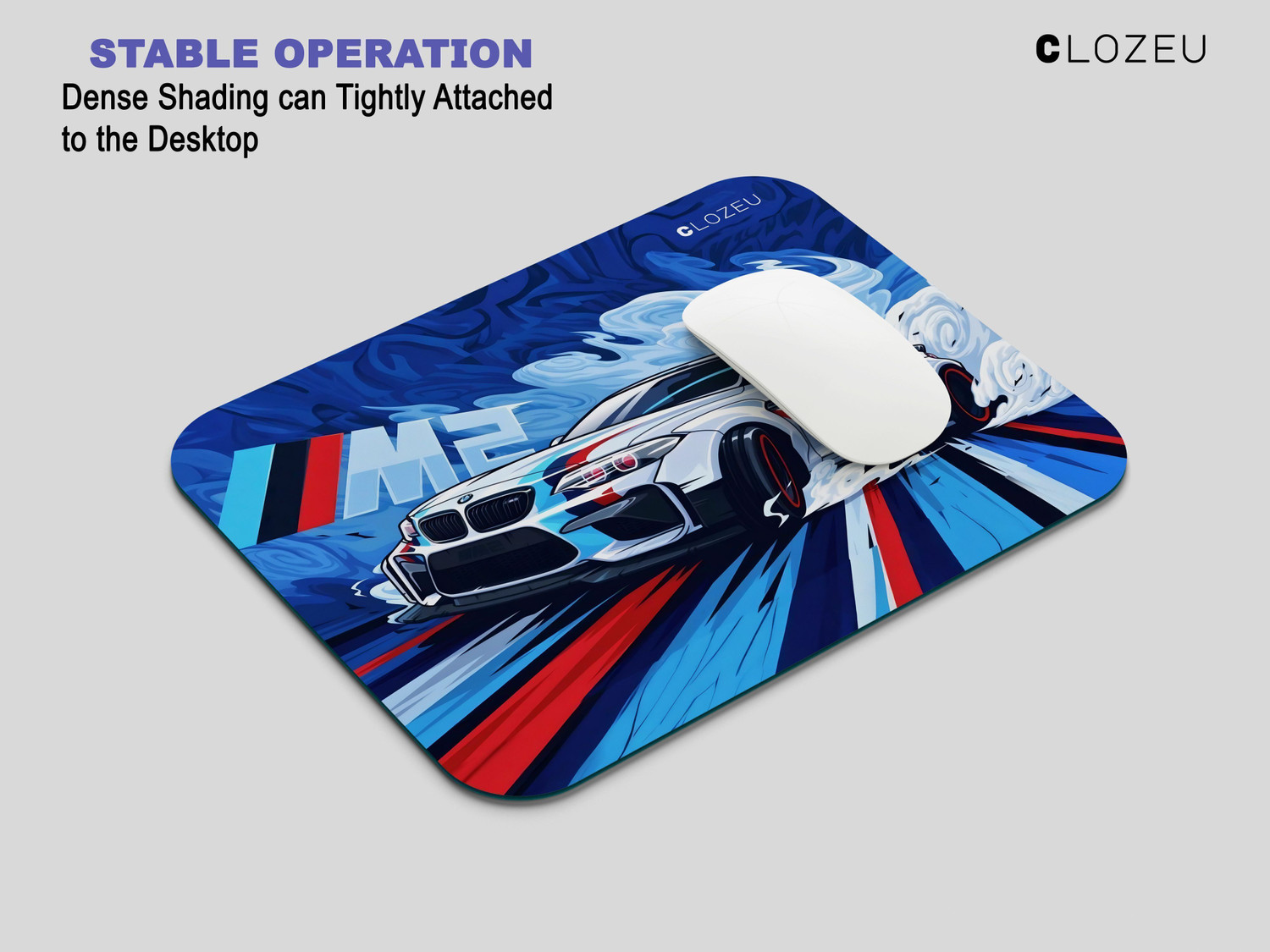 Image of CLOZEU Rubber Mouse Pad Office and Gaming Mouse Pad, Non-Slip Rubber Base Non Slip Base Mousepad